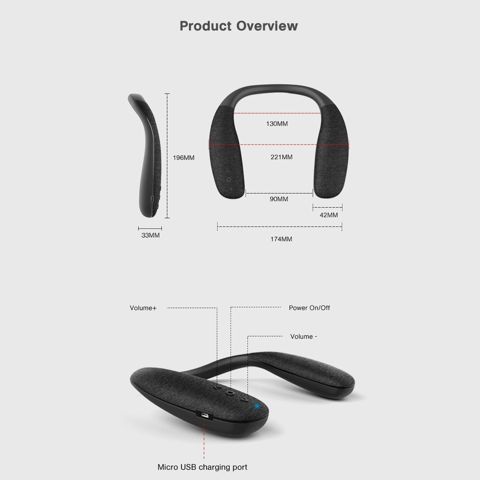 Glosniki Bluetooth do noszenia z palakiem na Producent code Bsinlin