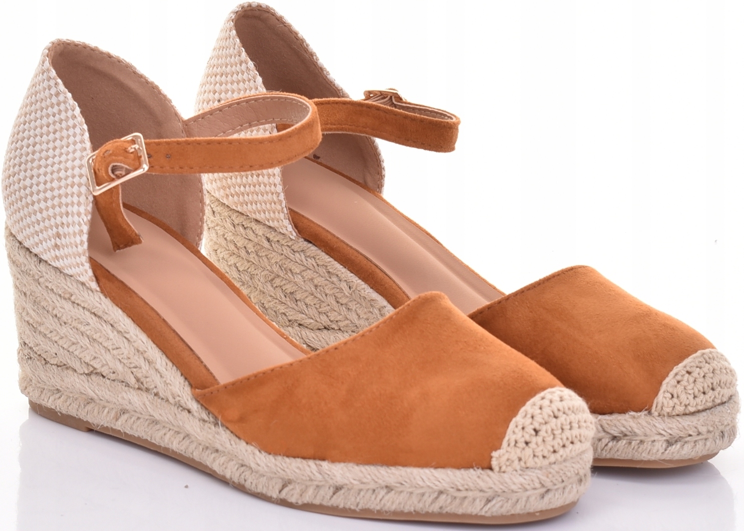 ESPADRYLE DAMSKIE ELEGANCKIE SANDAŁY NA KOTURNIE MODNE STYLOWE