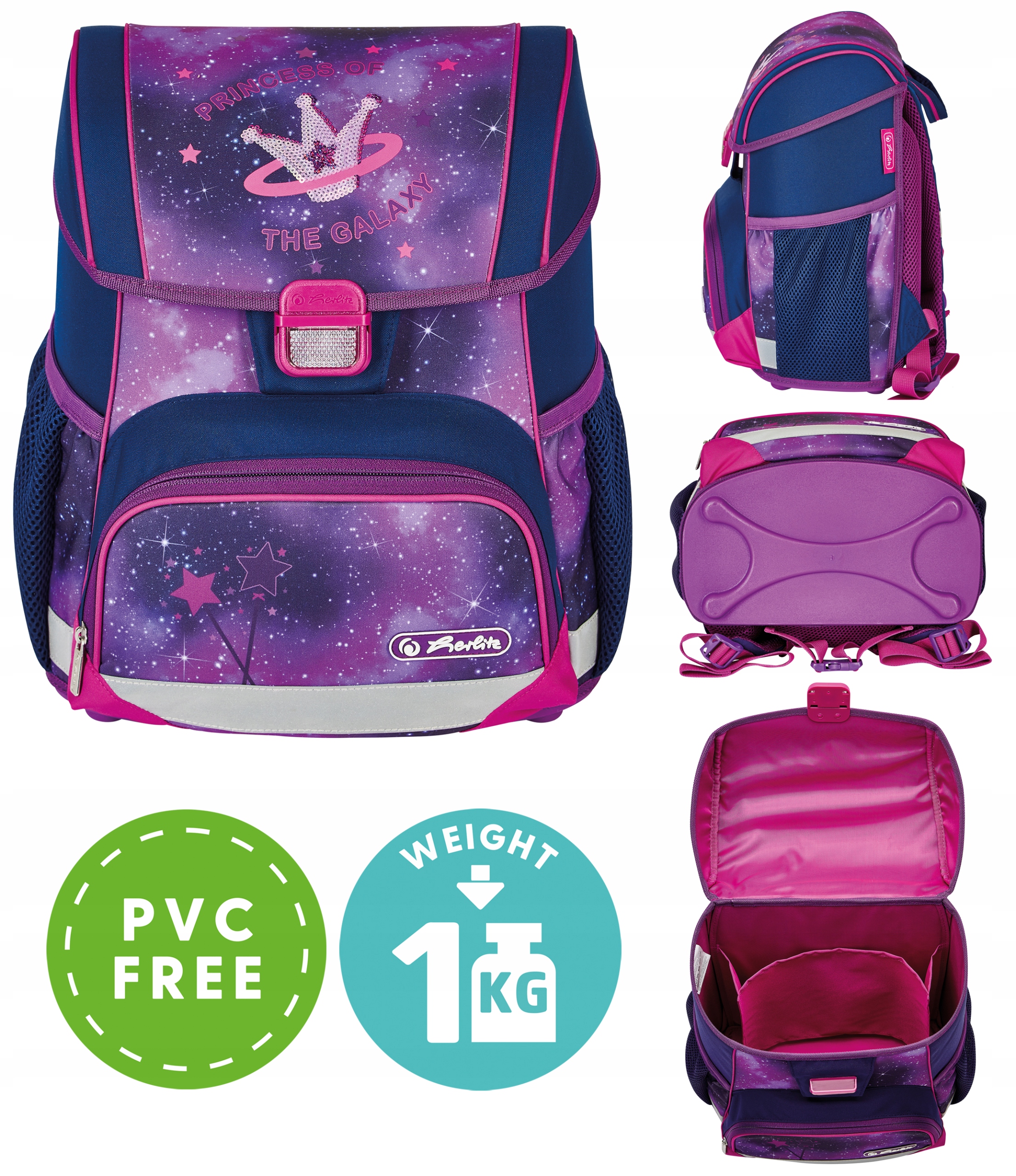 TORNISTER PLECAK HERLITZ LOOP GALAXY PRINCESS 1-3 Marka Herlitz
