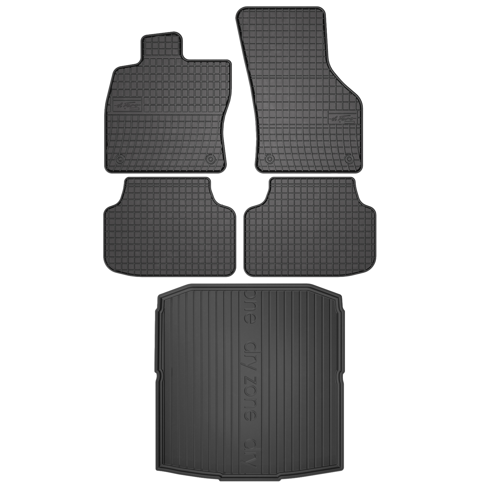 Gumové rohože rohož batožinového priestoru pre Škoda Octavia IV 4 2019- liftback