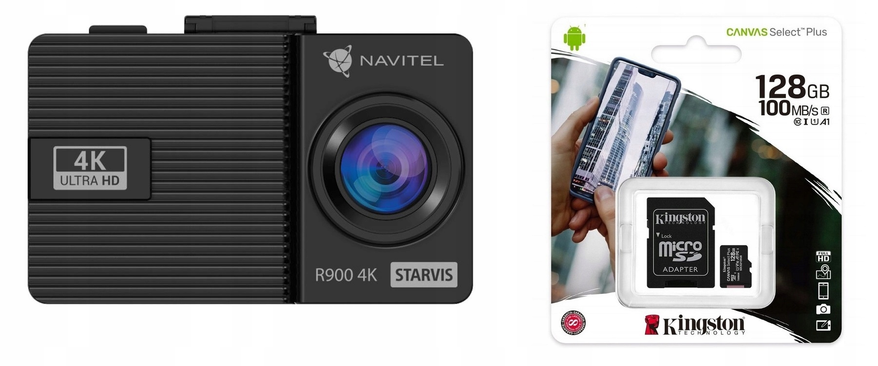 Navitel R900 Kamera samochodowa rejestrator jazdy + 128GB