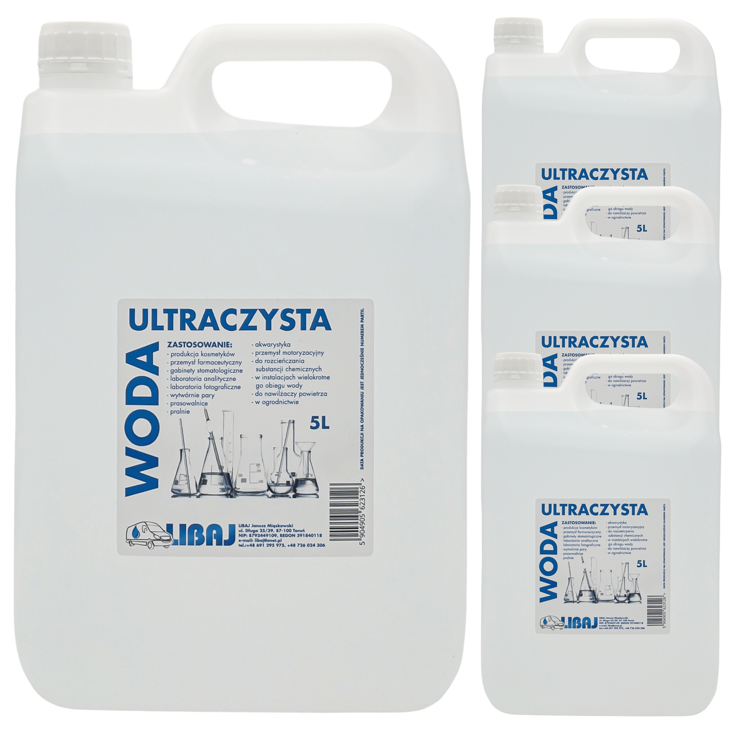 Woda Destylowana Ultraczysta demineralizowana 5l Libaj do żelazka