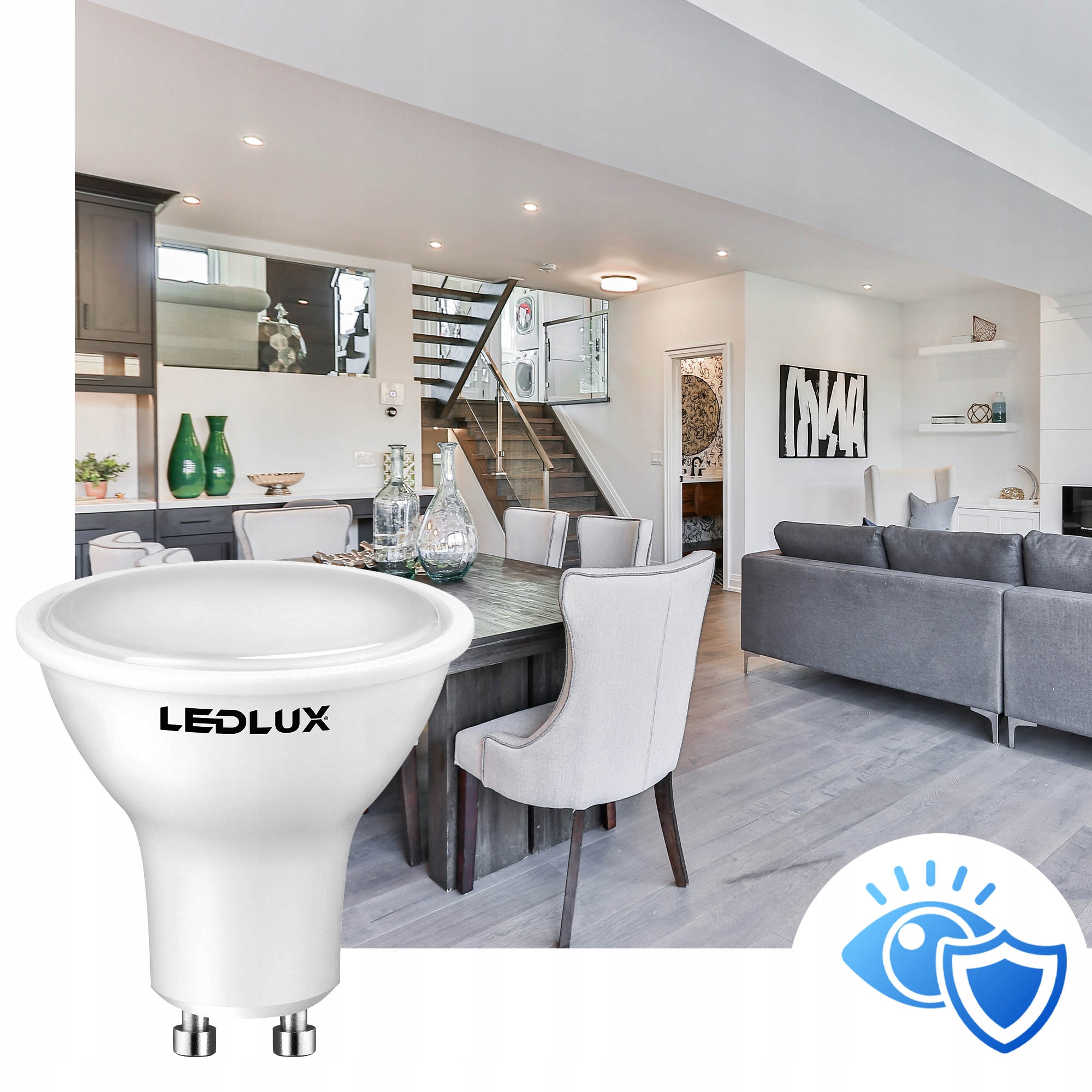 Żarówka LED GU10 6,5W =60W SMD 4000K neutralna Premium LEDLUX nie mruga Rodzaj LED