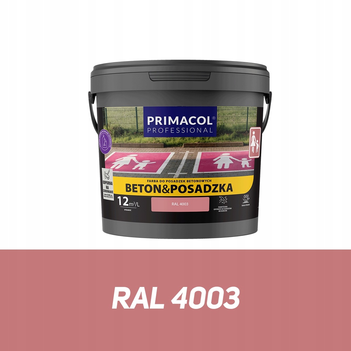 Primacol Barva Beton Podlaha 4,5L Fialová Vřesová Ral 4003
