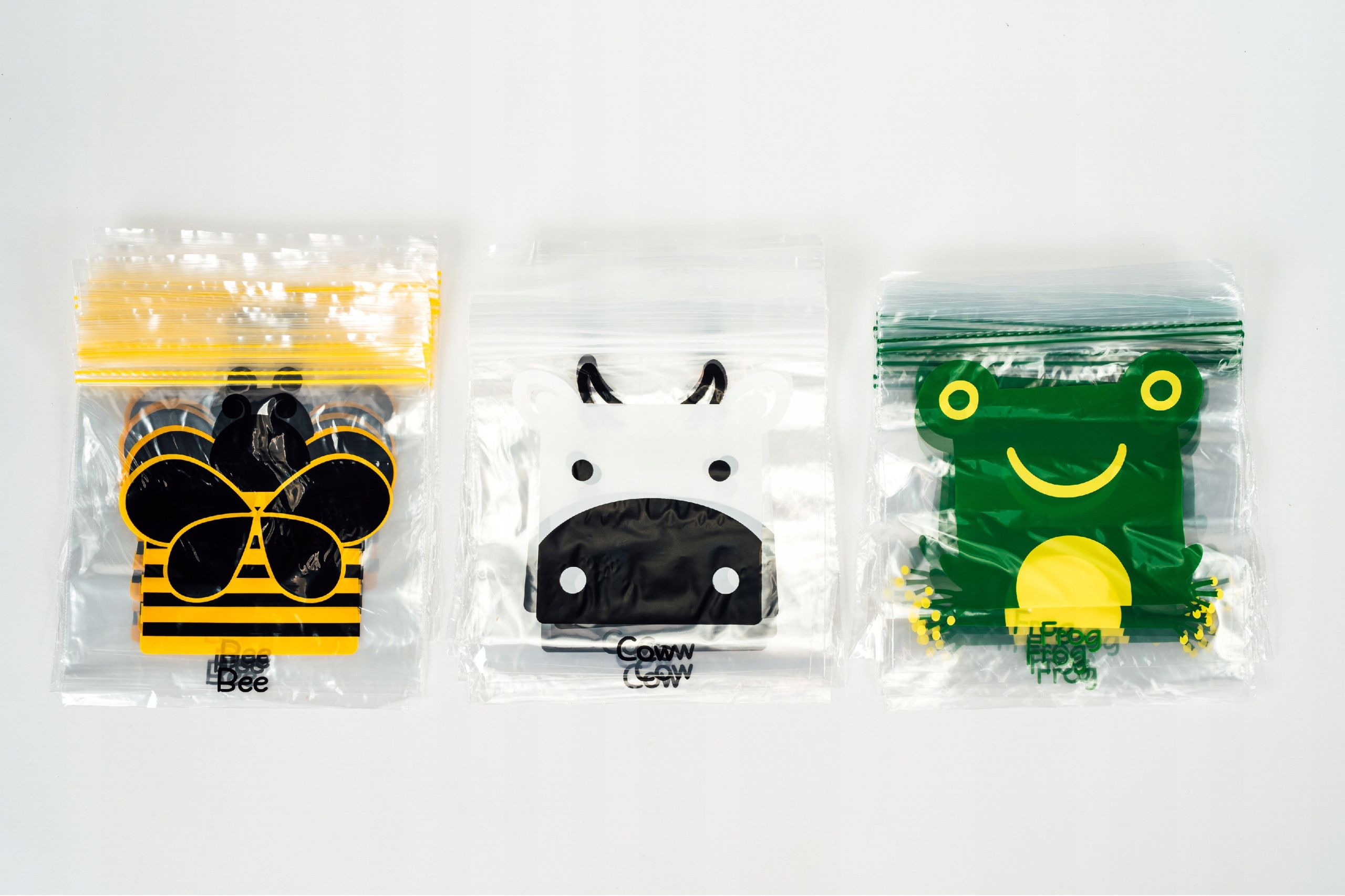 WORECZKI ŚNIADANIOWE ZAMYKANE wzory wielorazowe 42 SZTUKI Kolor przezroczysty