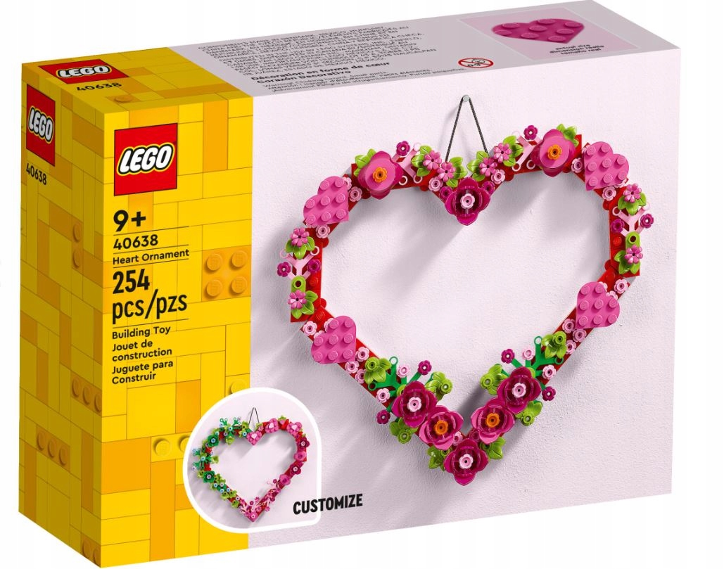 

Lego 40638 Ozdoba w Kształcie Serca Dzień Kobiet