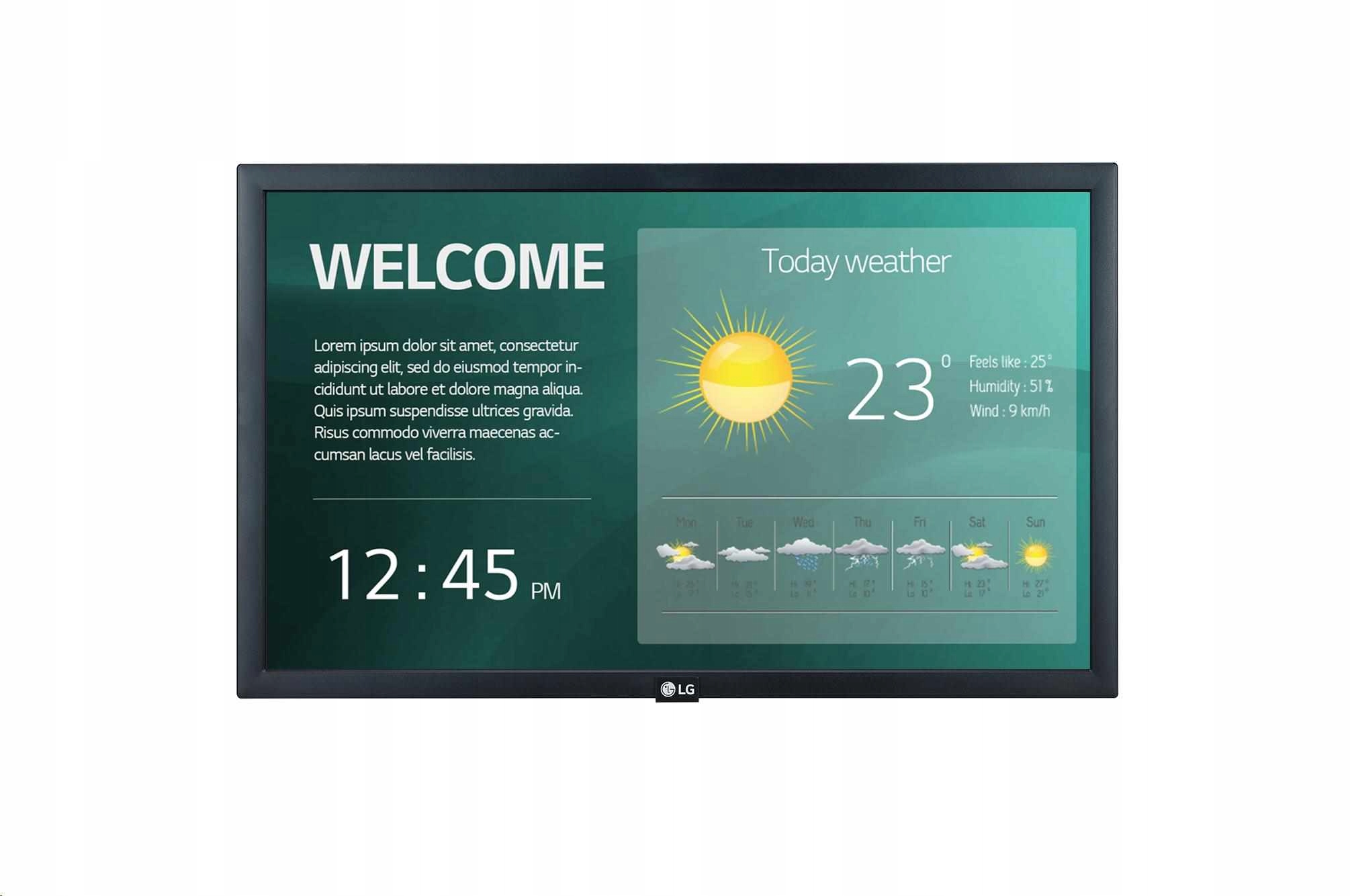 Lg 22" signage 22SM3G Fhd, 250nit, 16h, WebOS 4.0 22SM3G-B.AEU