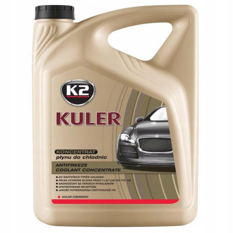 K2 KULER KONCENTRAT DO CHŁODNIC 5L CZERWONY