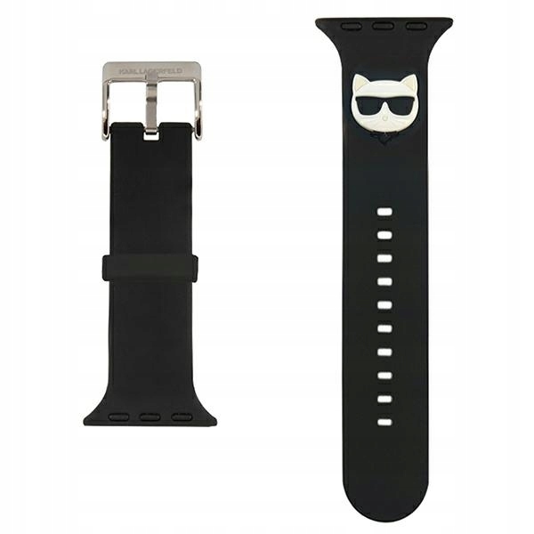 Karl Lagerfeld Řemínek Pro Apple Watch 42 44 45 49 MM S Motivem Choupette Heads