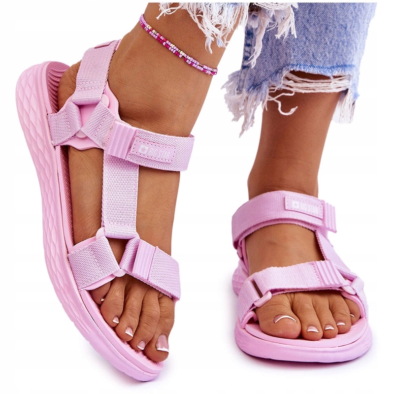 Sandałki Na Rzep Big Star Różowe LL274A100 39