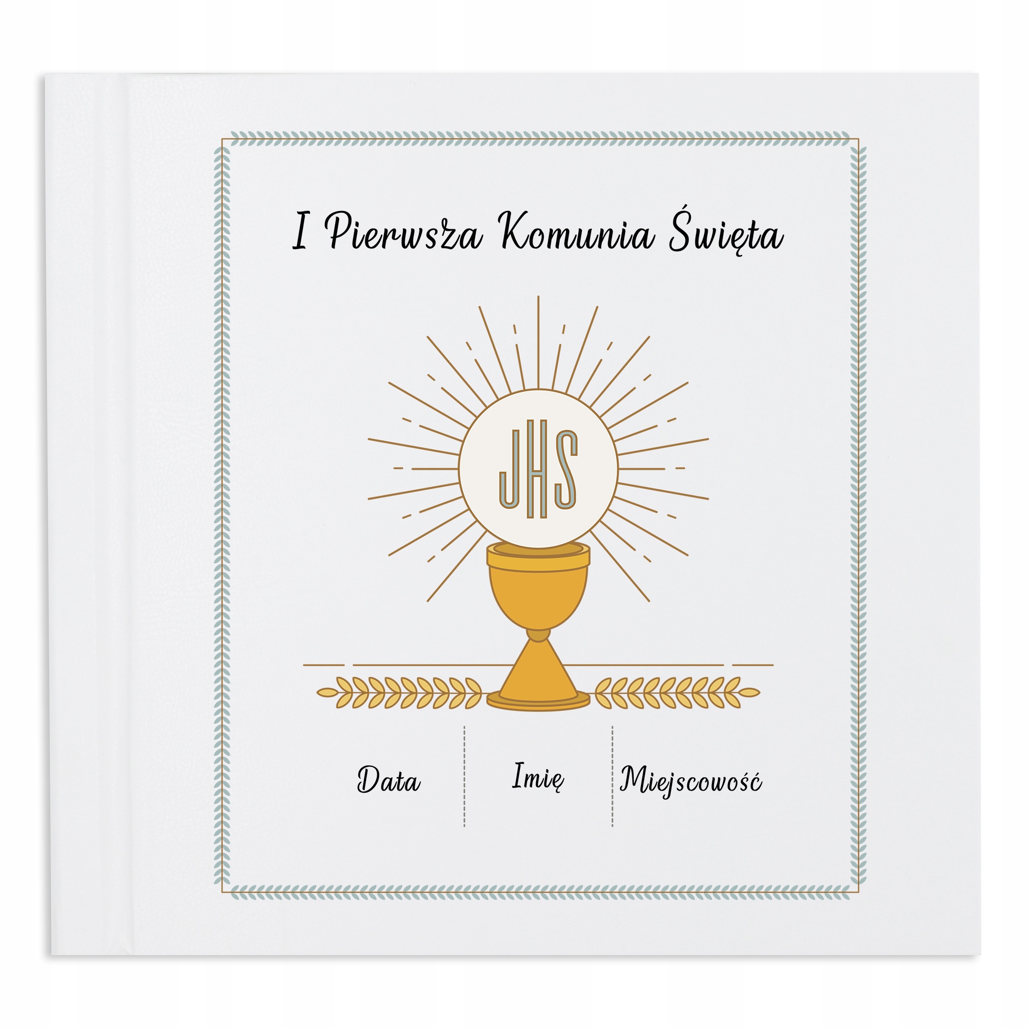 Album na vlepované fotografie Černý Dárek První K Prvnímu Svatému Přijímání věnování Jméno