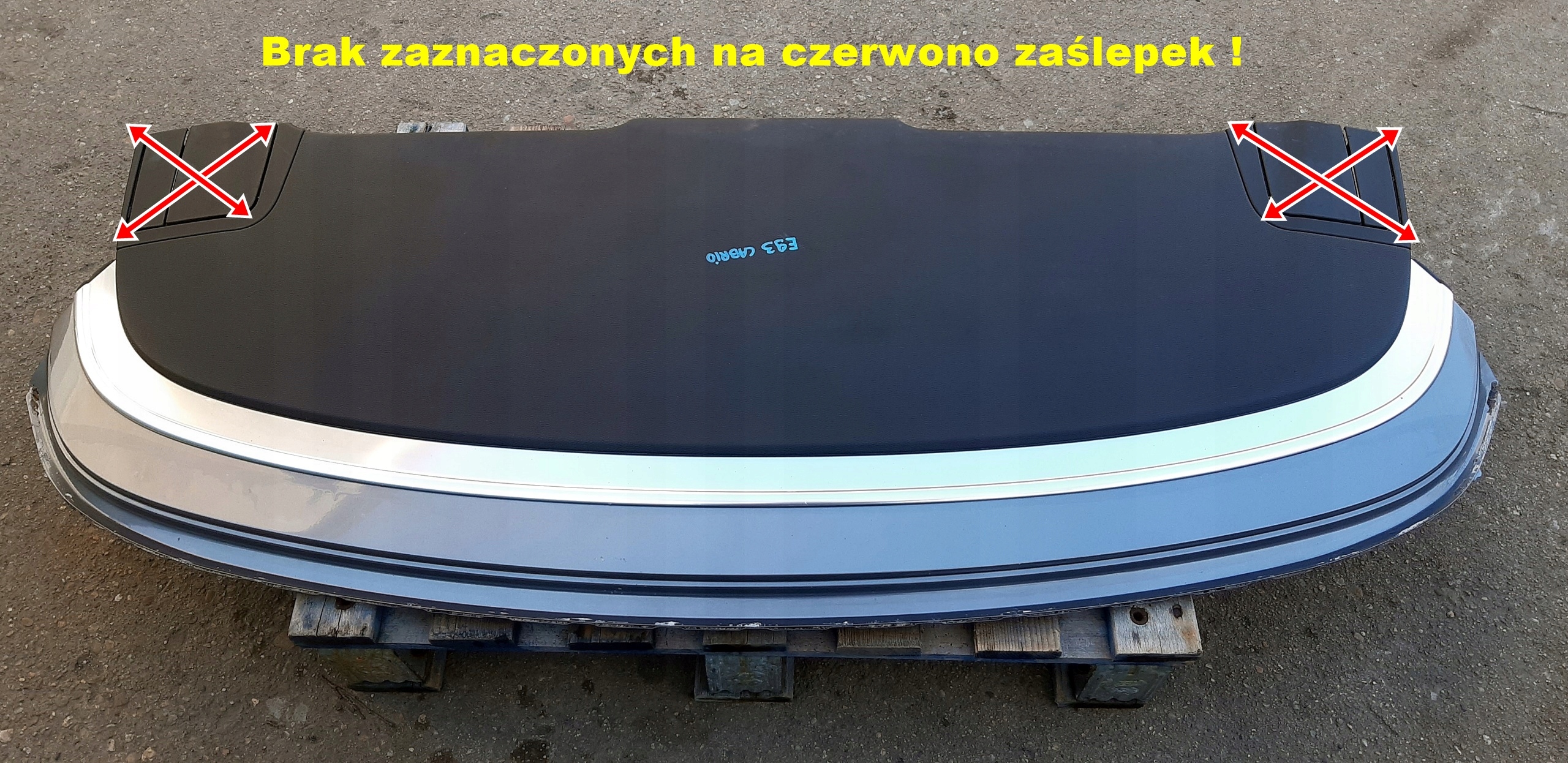 BMW E93 CABRIO ЗАХИСТ КРИШКА КРИШКА ДАХУ A52/7