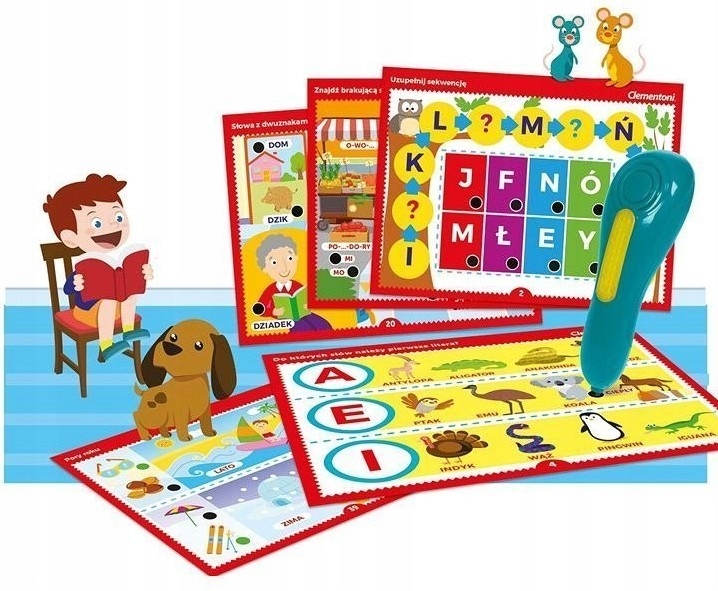 Mówiące Pióro 500 Pytań Litery i Słowa 50780 Clementoni 5+ EAN (GTIN) 8005125507801