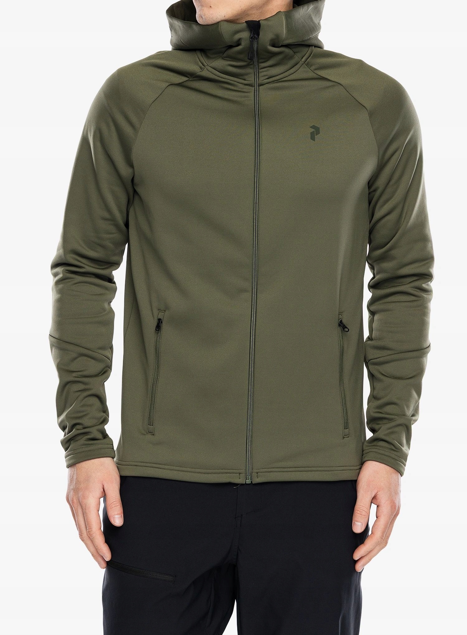 Bluza rozpinana Peak Performance Rider Essentials Zip Hood pine needle M