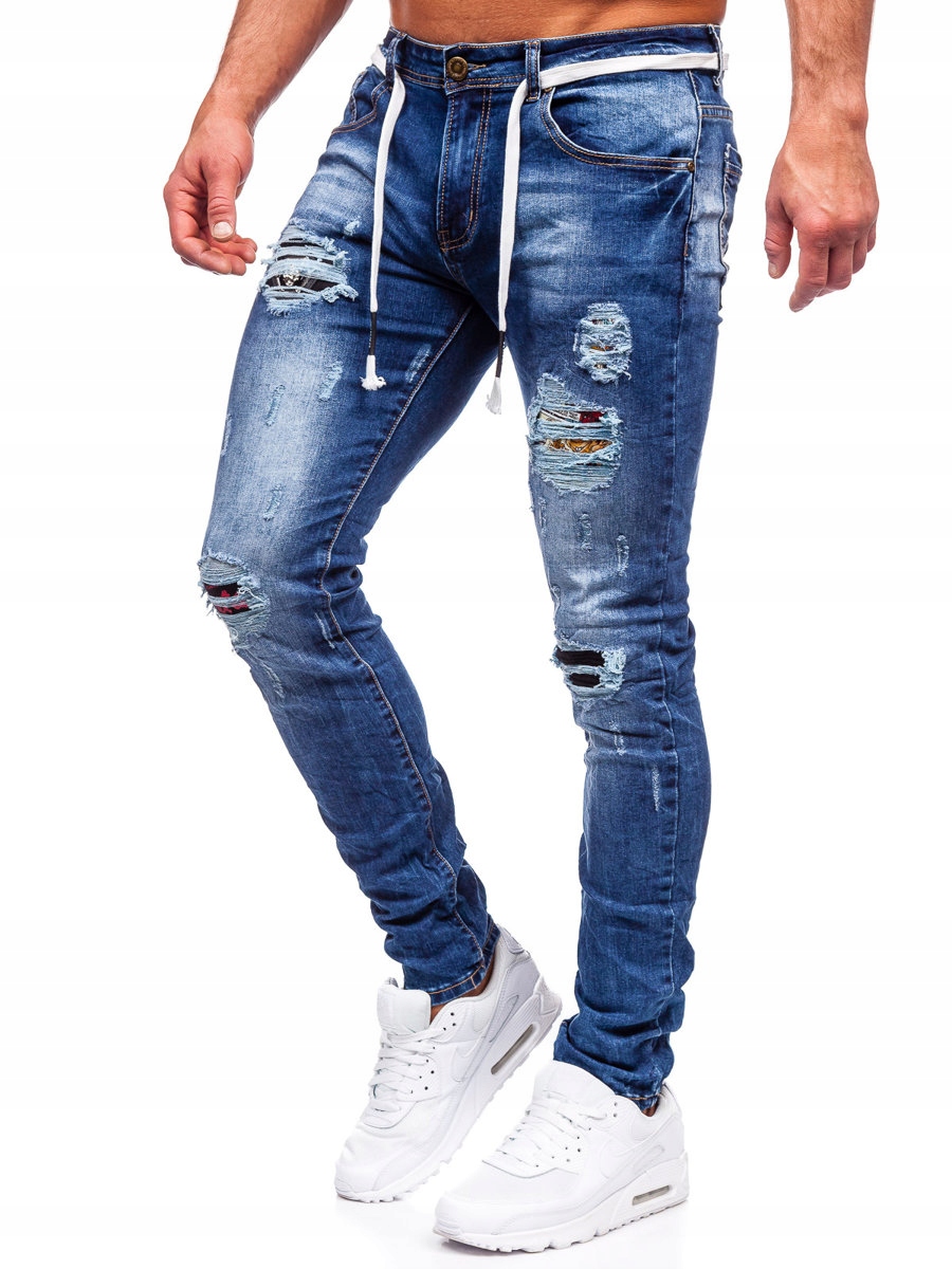 

Spodnie Jeansowe Granatowe E7789 Denley_m