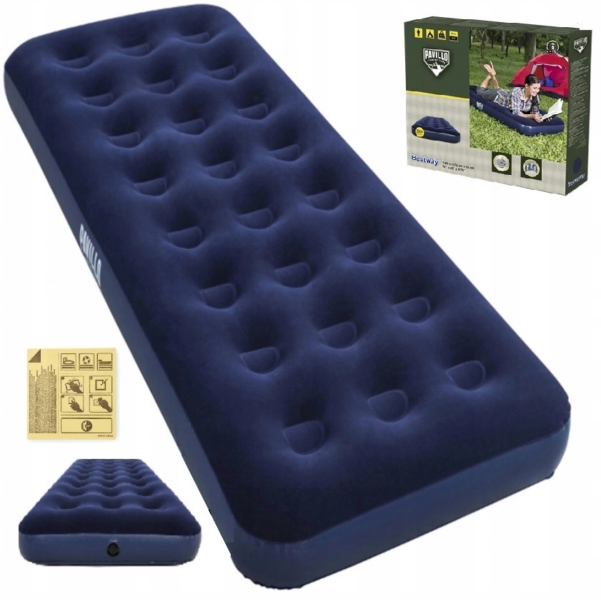 Bestway 67000 Materac 1-osobowy welur 185x76x22cm