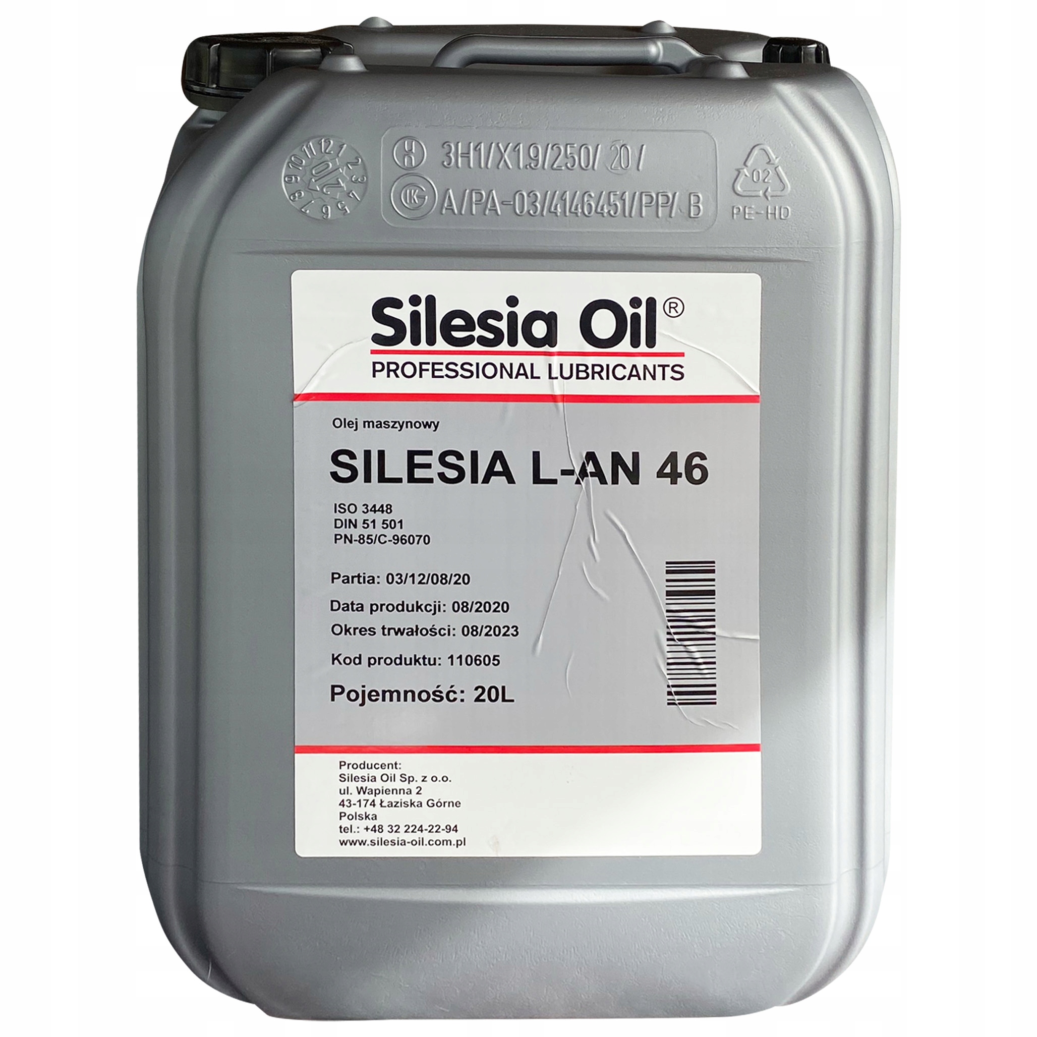 

Olej Maszynowy Silesia Lan 46 20L