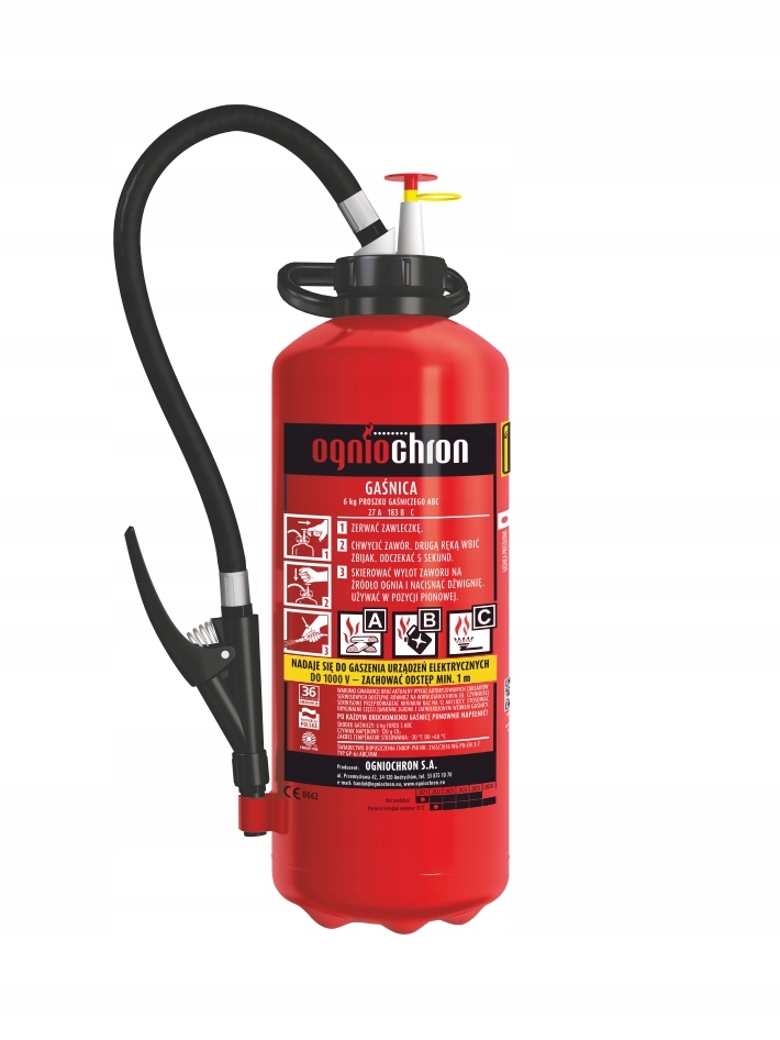 Hasicí Přístroj práškový 6 kg GP-6z Abc/mm