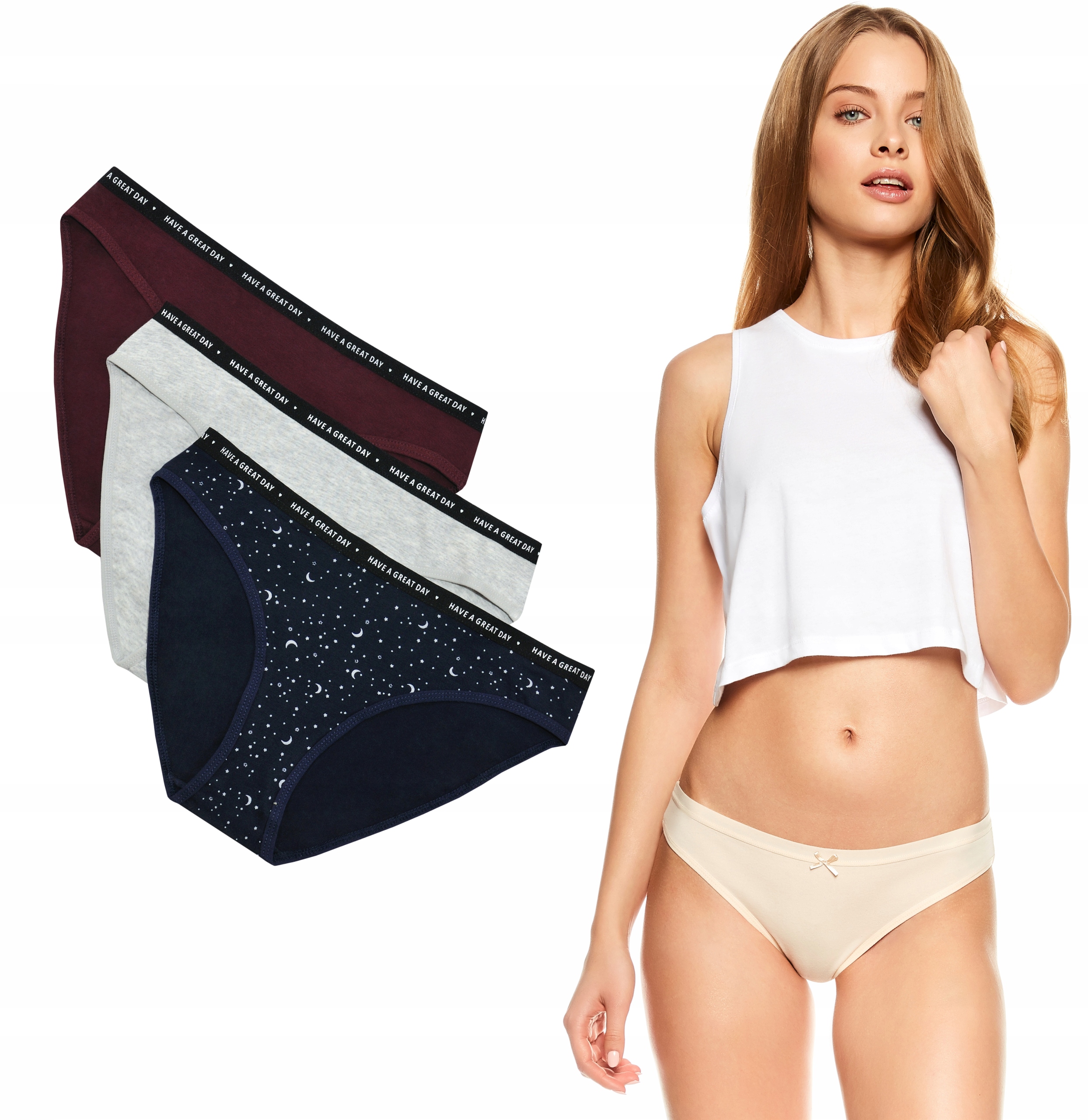 

Esotiq majtki damskie figi bikini 3-pak K042 - S