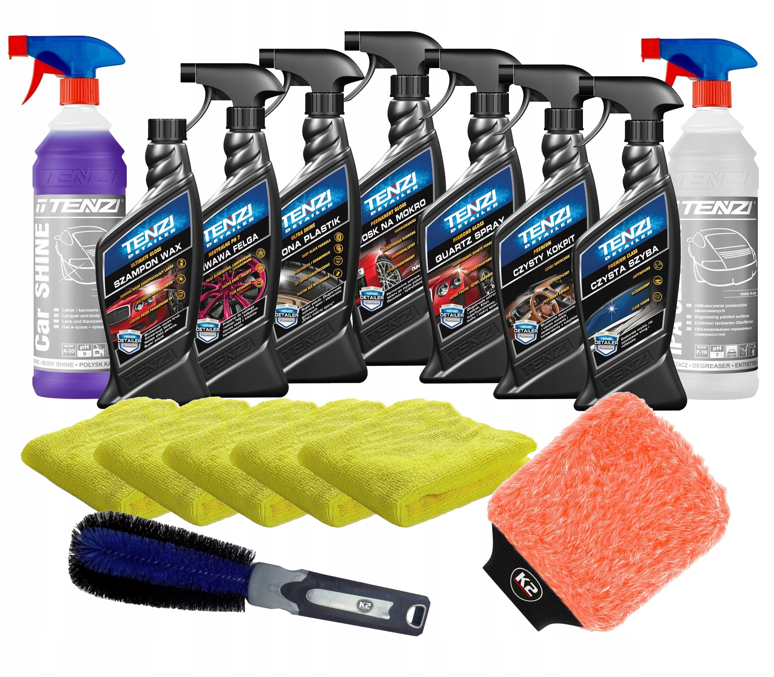 TENZI ZESTAW KOSMETYKÓW DETAILINGOWYCH DO AUTA | NA PREZENT!