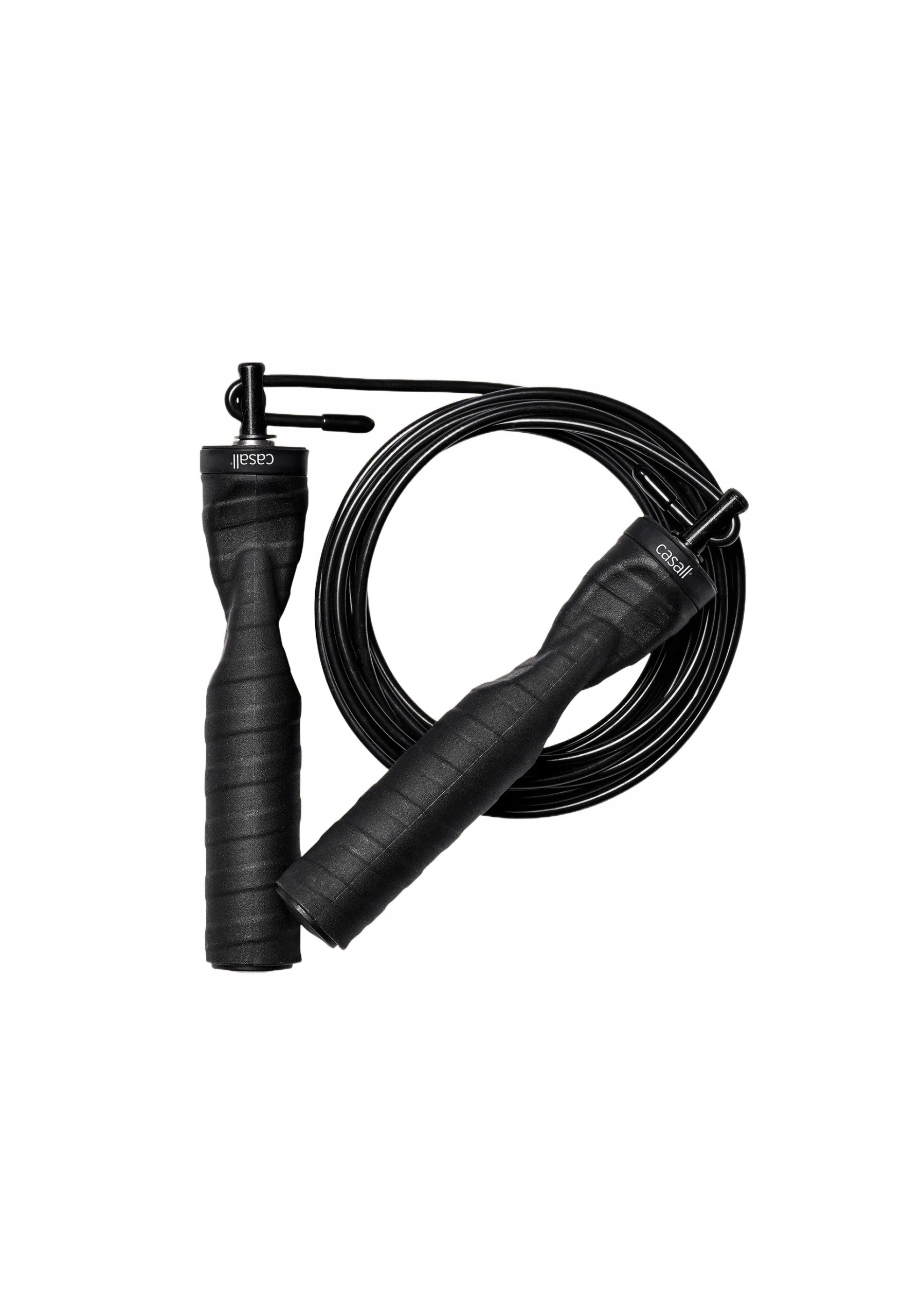 Švihadlo Casall Speed Rope Ocelové, Nastavitelné, Ložiska, Černé