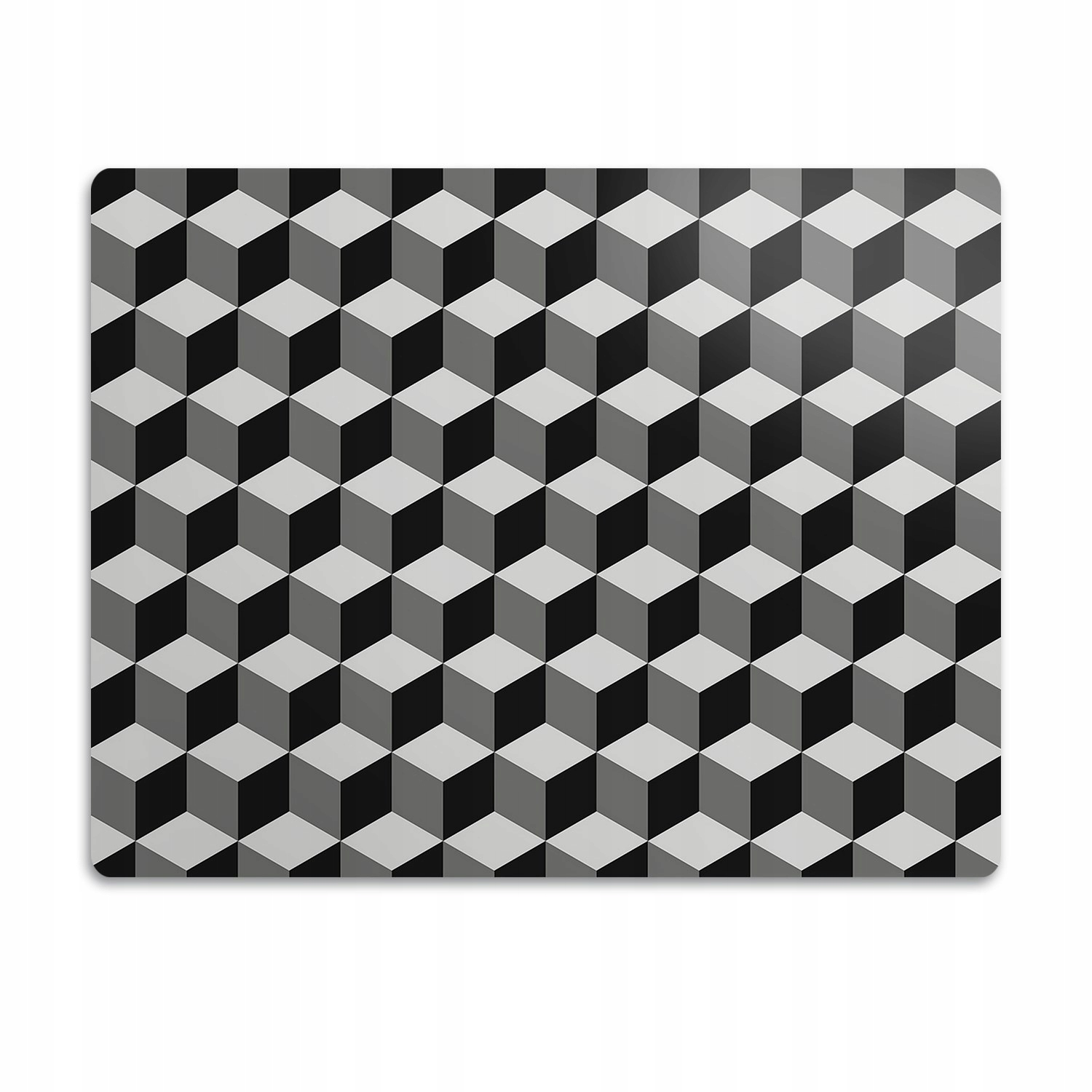 Levně Pro psa podložka pod misku Šestistěnný 3D vzor 60x40 cm