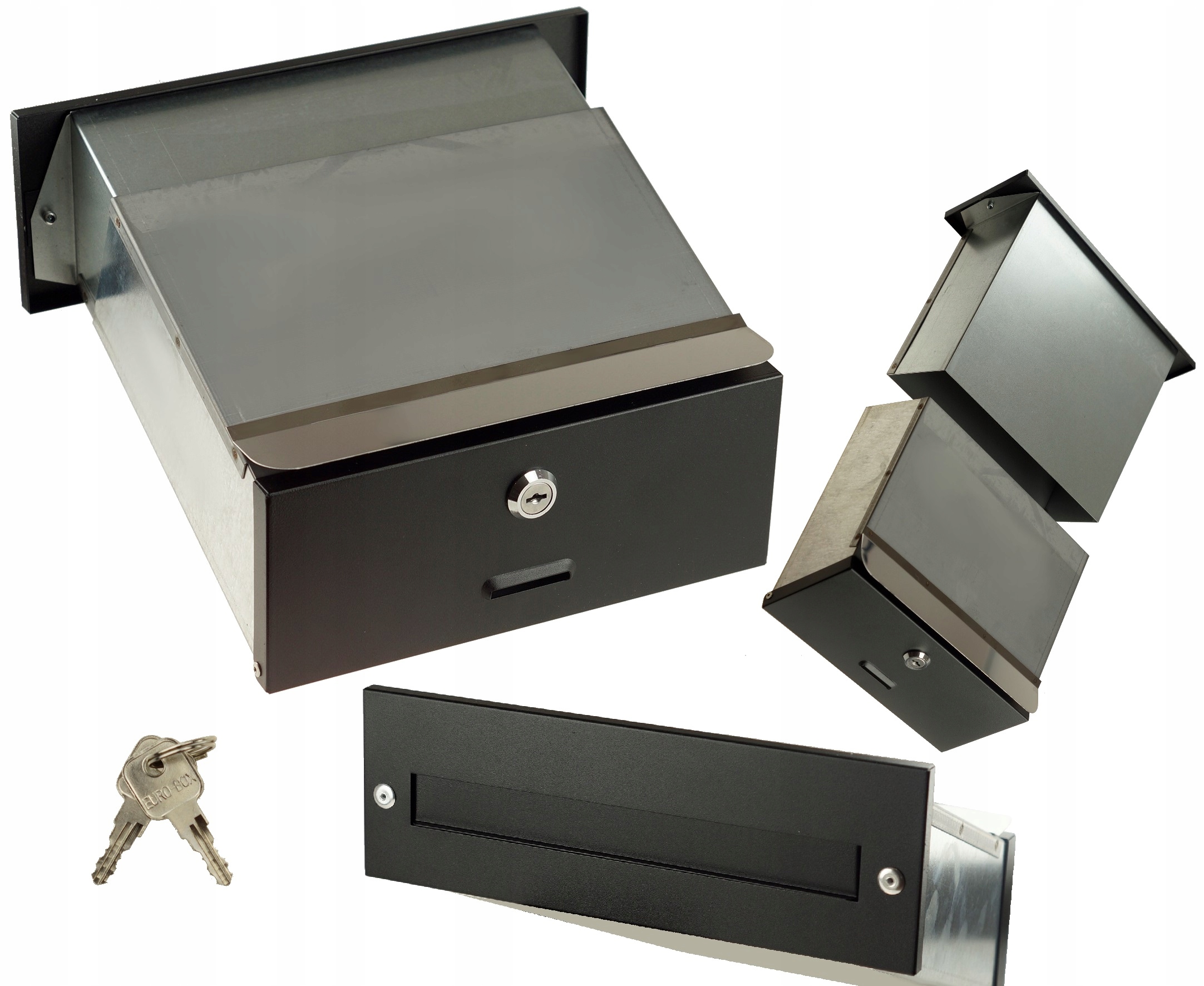 Poštovní Schránka Na Zazdění Průchozí Černá