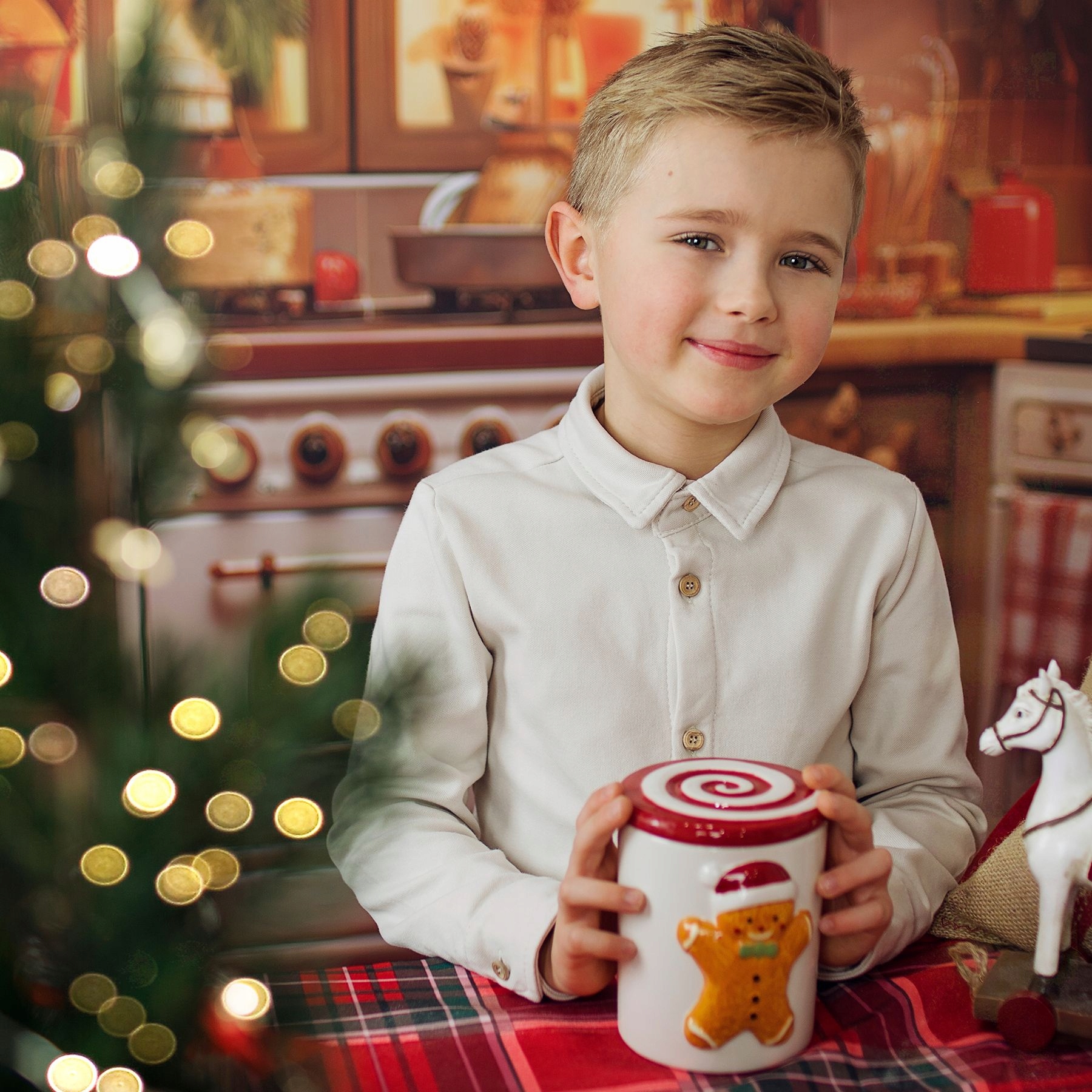 TuSzyte | Prosta koszula chłopięca, bawełna R.92/98 Fason regular