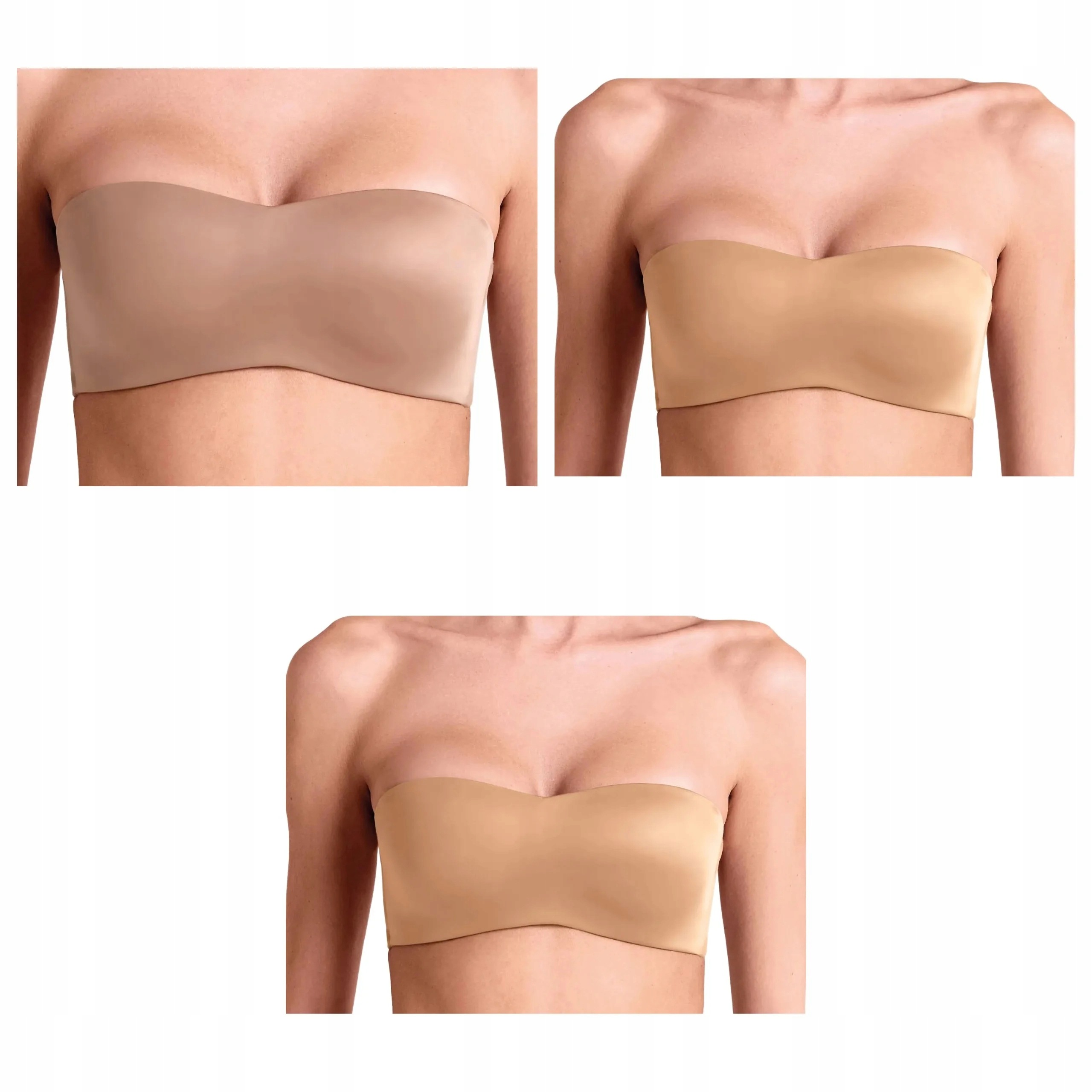 3x Podprsenka Lormar Feel Ultrashine 2x zlatá hnědá S