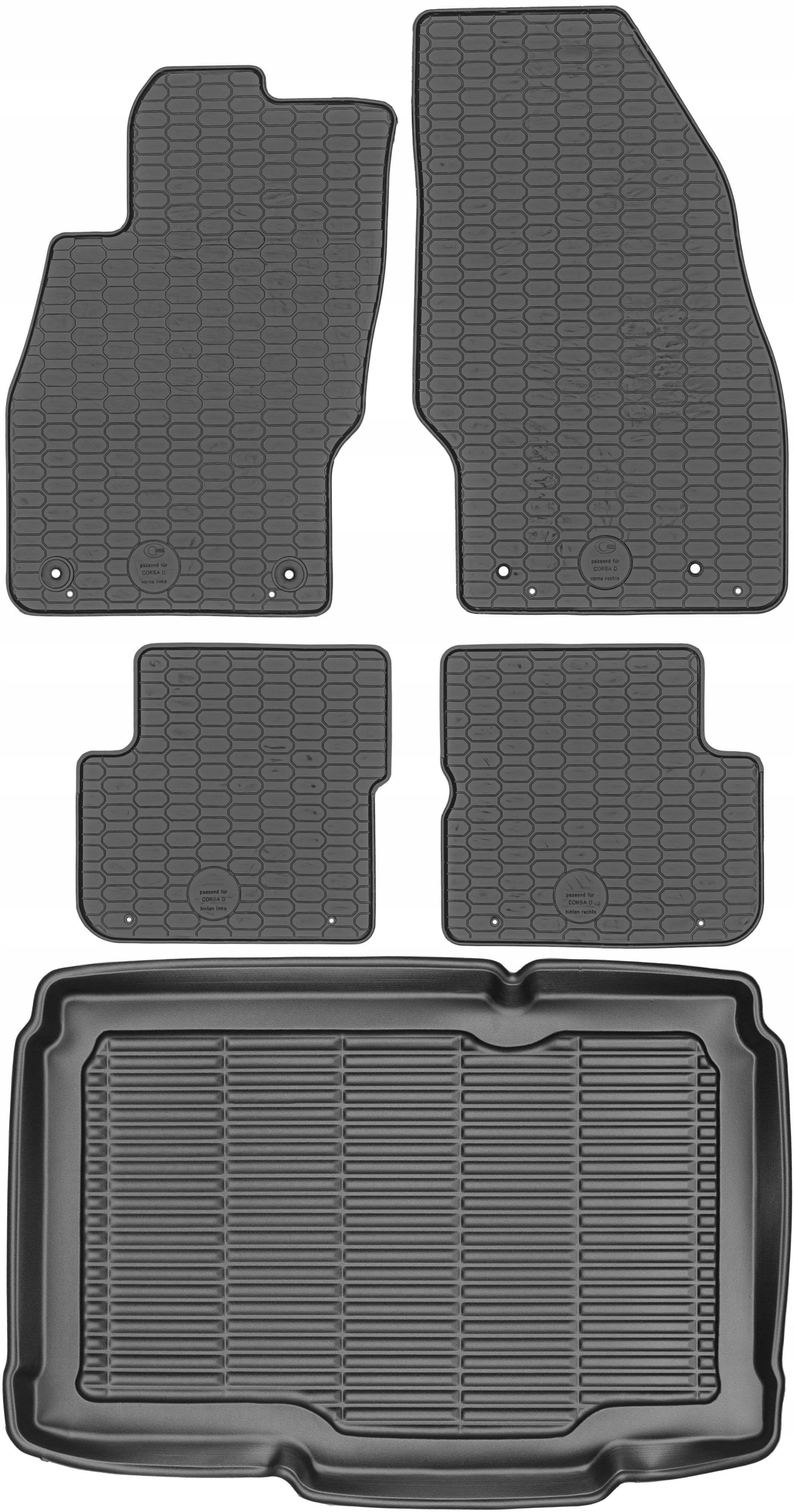 Opel Corsa D Hb 2006-2015 Gumové rohože rohož