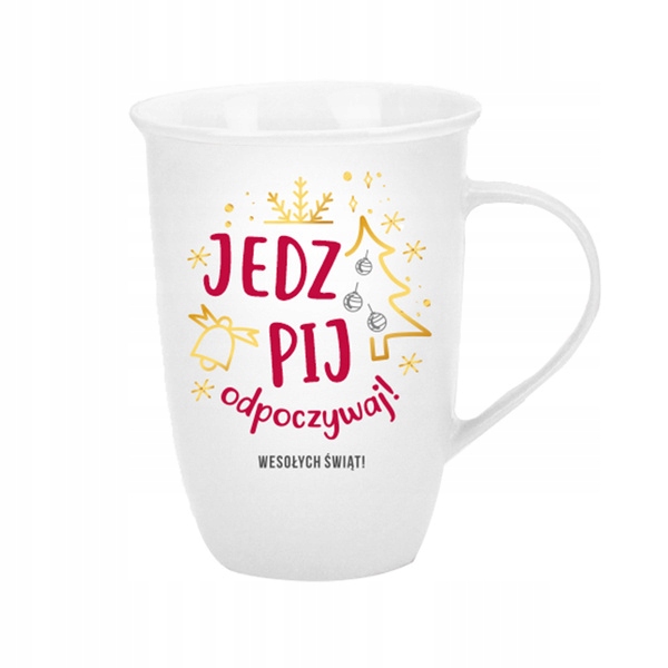 kubek matowy 430ml - Jedz, pij, odpoczywaj — 4
