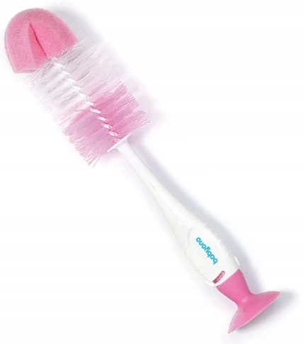 BABYONO SZCZOTKA Z GĄBKĄ DO BUTELEK I SMOCZKÓW 2w1 Kod producenta 728/03