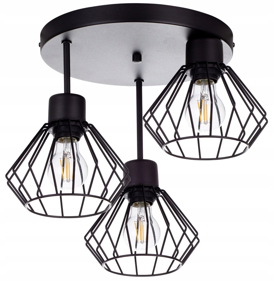 

Lampa Wisząca Sufitowa Żyrandol Brylant Loft Drut