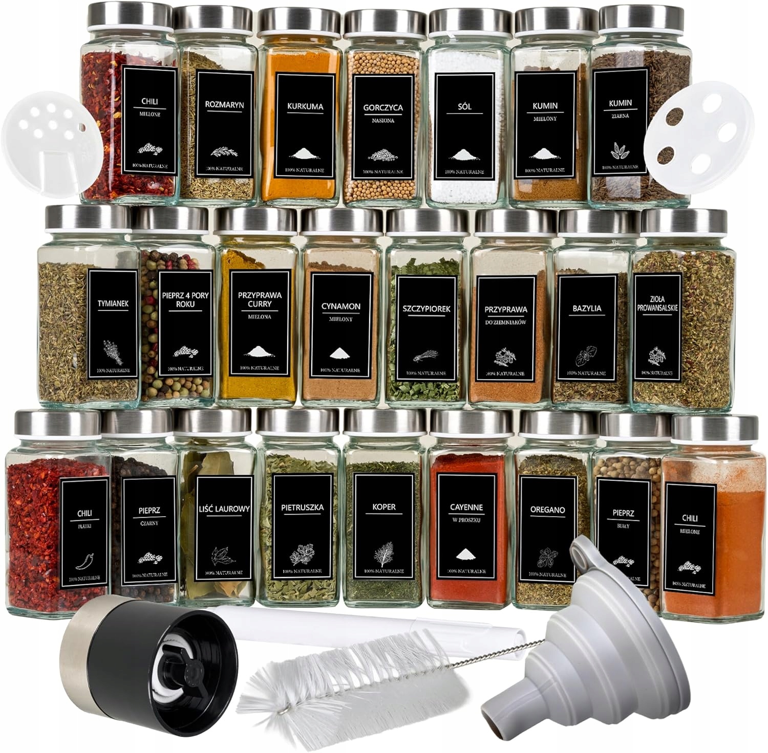 Sklenice Sada 24 Kusů S Etiketami A Příslušenstvím