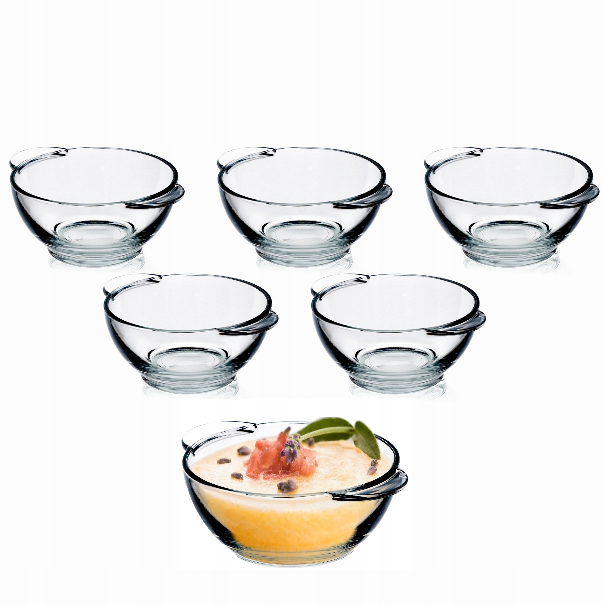 6x MISKA MISKI DO ZUPY 400ml MISECZKI BULIONÓWKA FLACZARKA KOMPLET