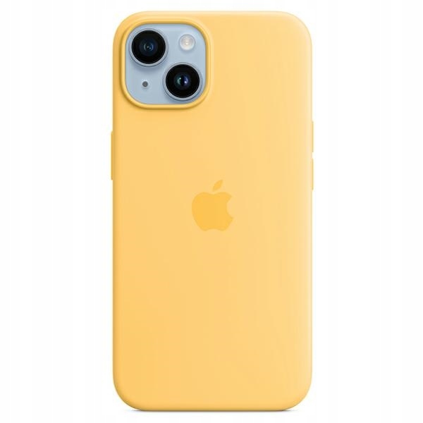Pouzdro iPhone 14 Plus MagSafe žluté silikonové absorbuje nárazy pouzdra