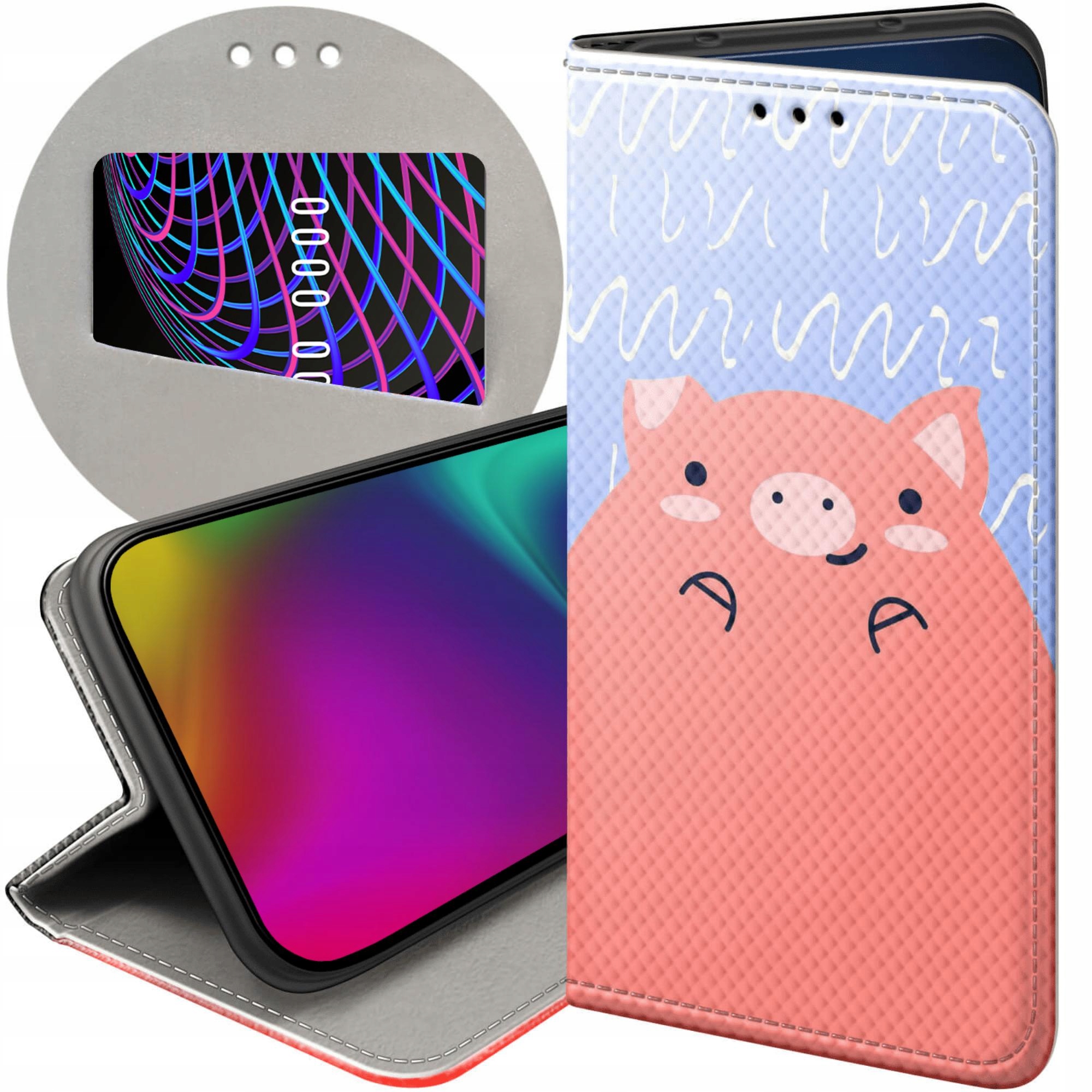 Etui Z Klapką Do Xiaomi Redmi 9 Świnka Peppa Bajka Futerał Pokrowiec
