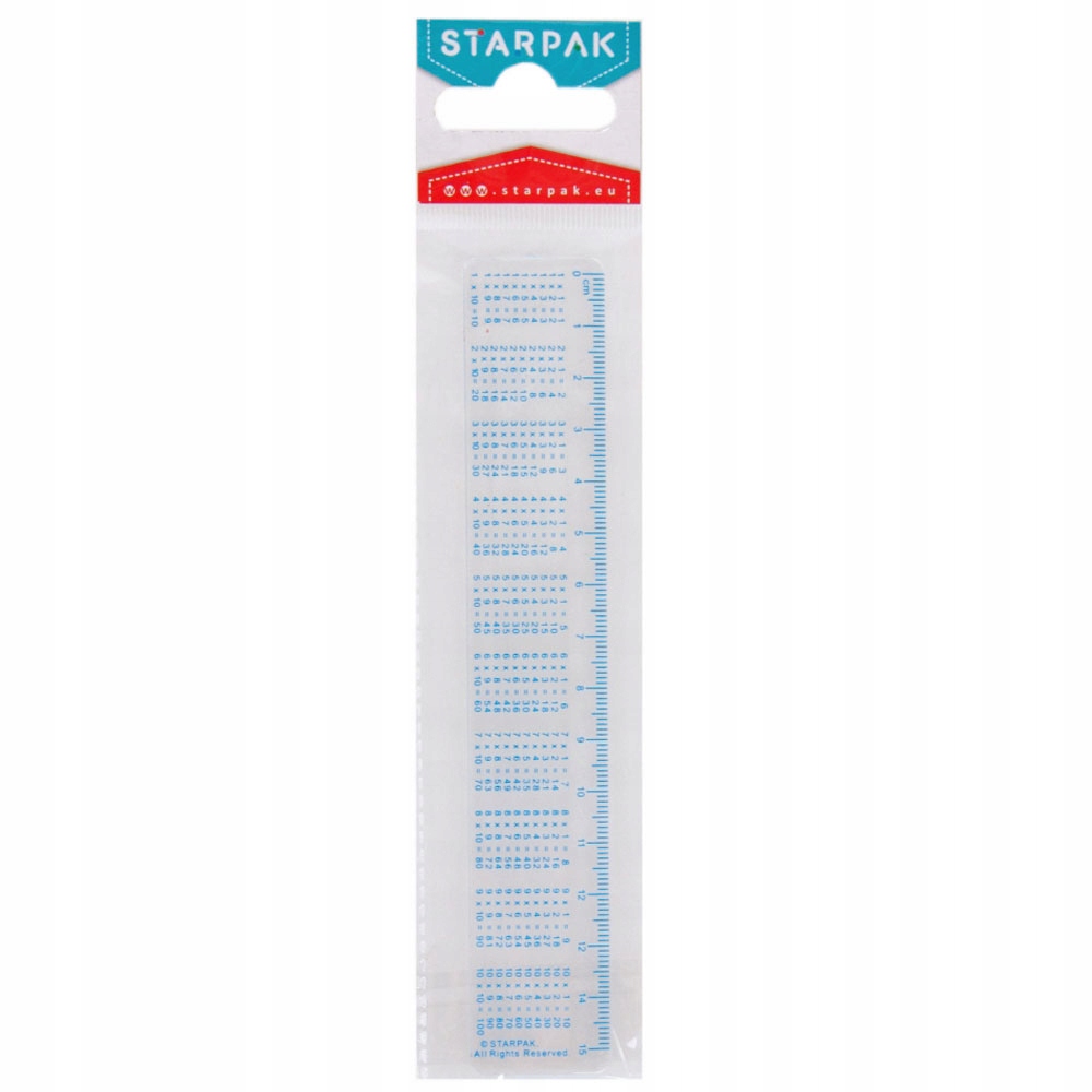 

Starpak Linijka Z Tabliczką Mnożenia Szkolna 15 cm