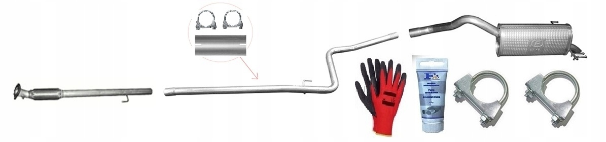 Opel Combo 1.6 Td 66-74-77kW (od 2012) Swb sada tlumičů výfuku bonus