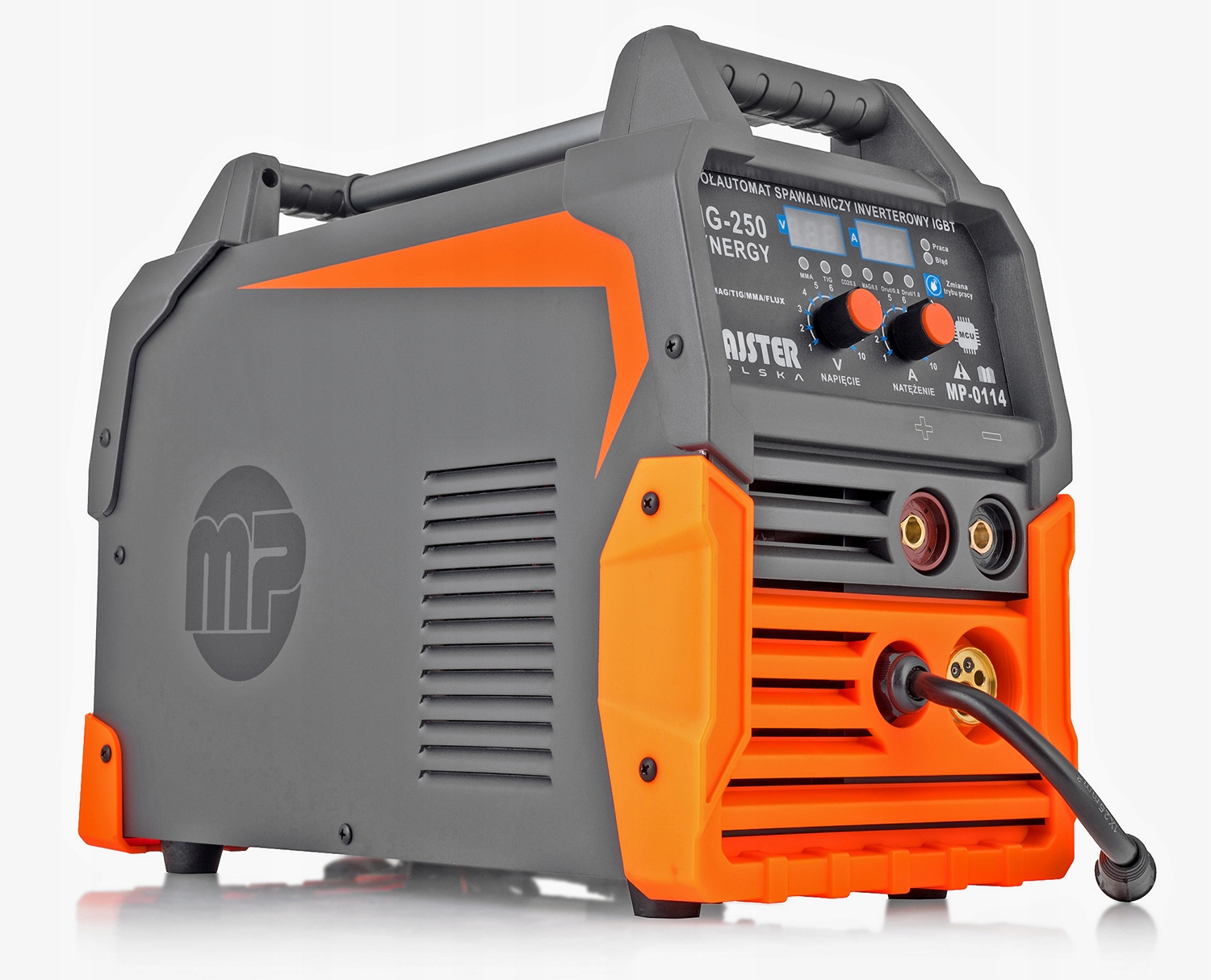 Spawarka Inwerterowa Migomat MIG TIG 250A Synergia METALOWY podajnik drutu Szerokość 210 mm