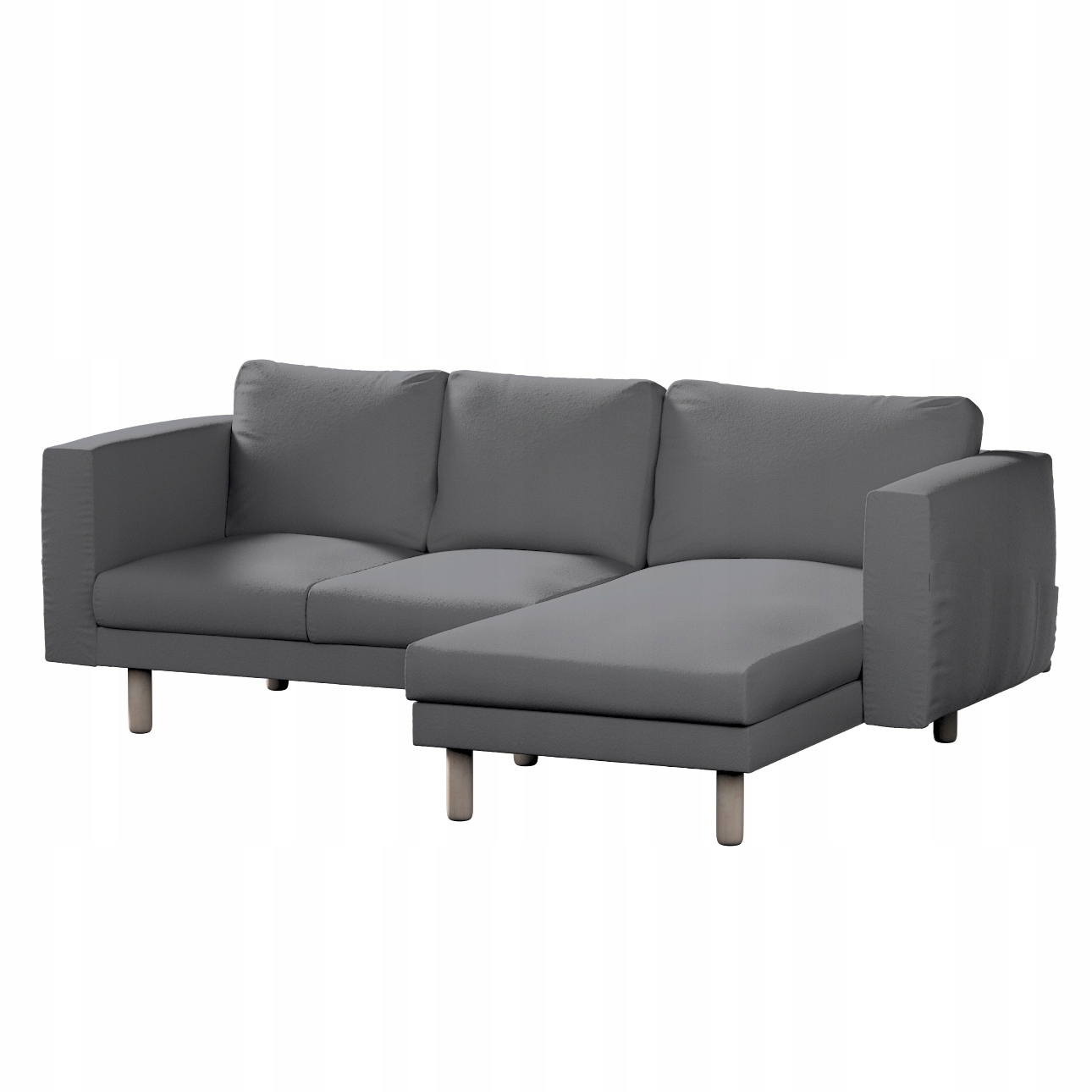 Potah na 3místnou pohovku Norsborg s lenoškou Ikea tmavě šedá bukla