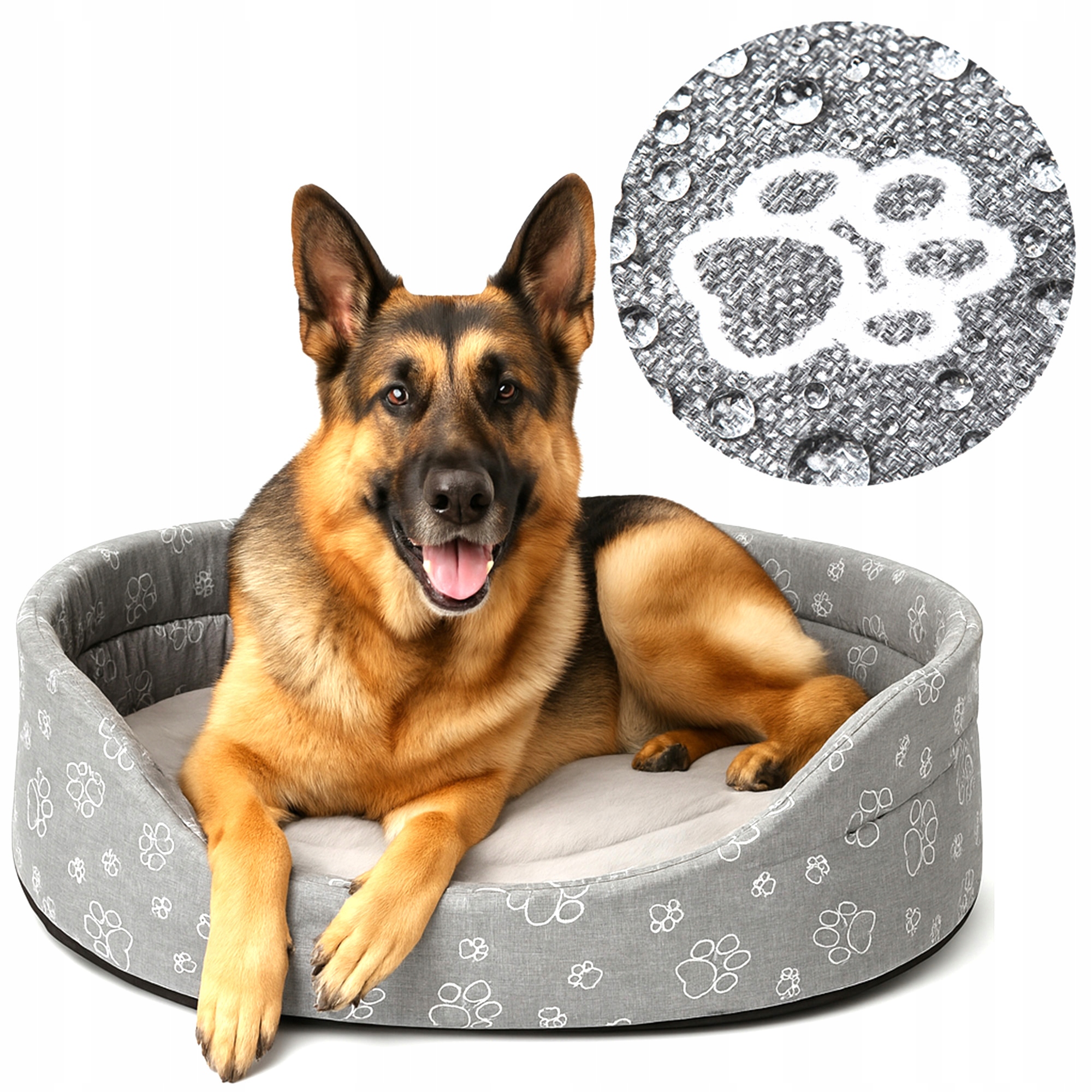 Pelíšek kotec potah pro velkého psa s kožešinou Standard XL Claw 97x83