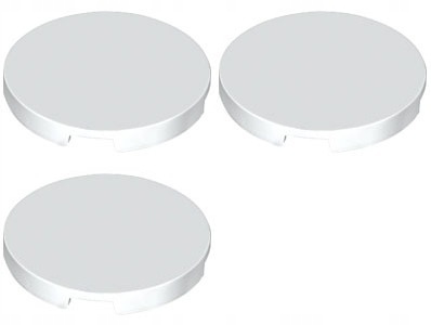 

Lego 67095 Tile Płytka 3x3 biała (3g) 3 szt.