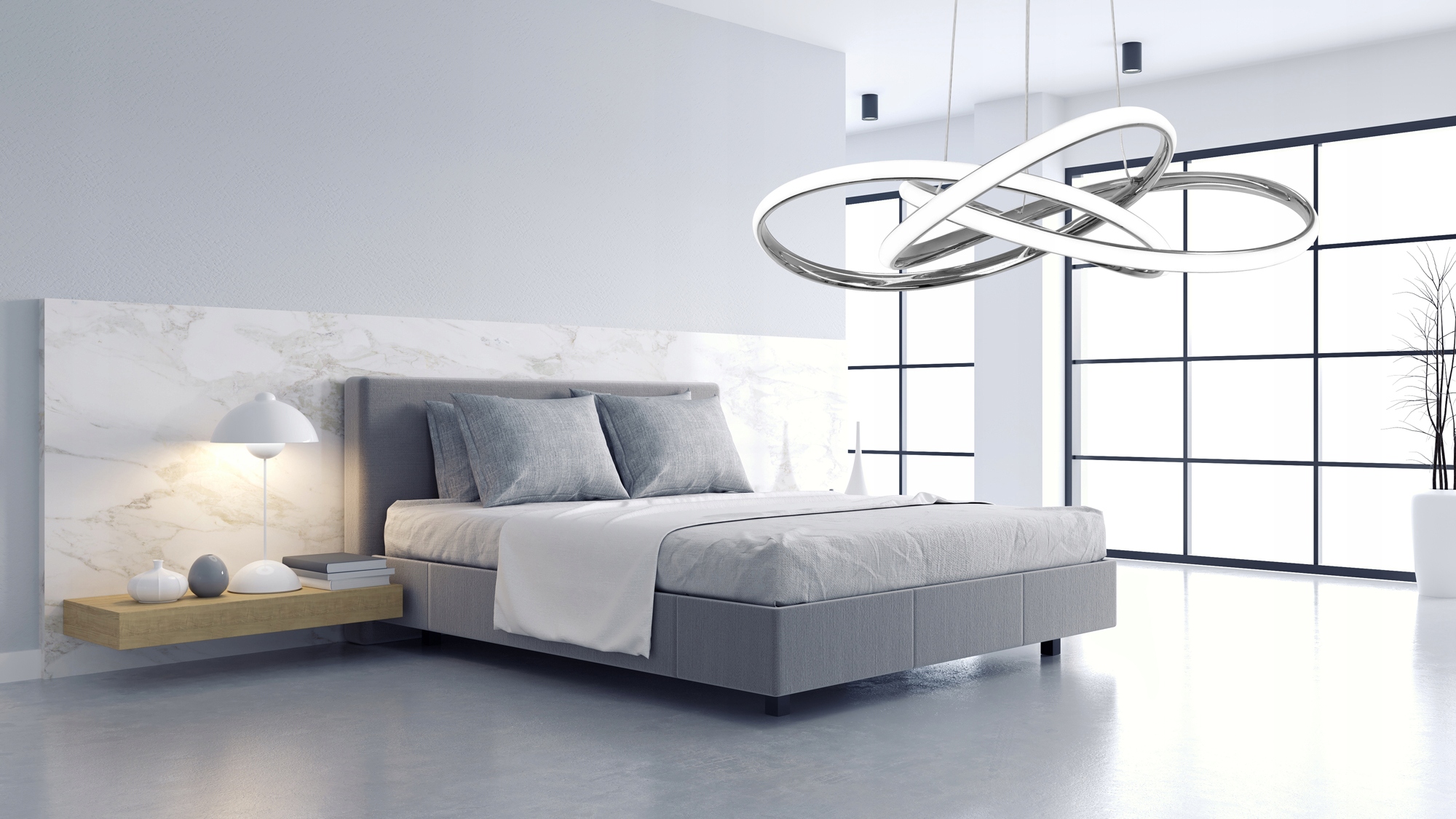 MENNYEZETI LÁMPA BASIC FÉM GYŰRŰ KRÓM LED + TÁVIRÁNYÍTÓ Hosszúság / magasság 113 cm