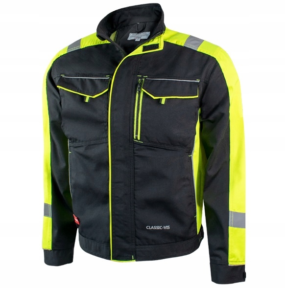 Pracovní reflexní ochranná mikina Výstražná žlutá Bozp 4XL 58