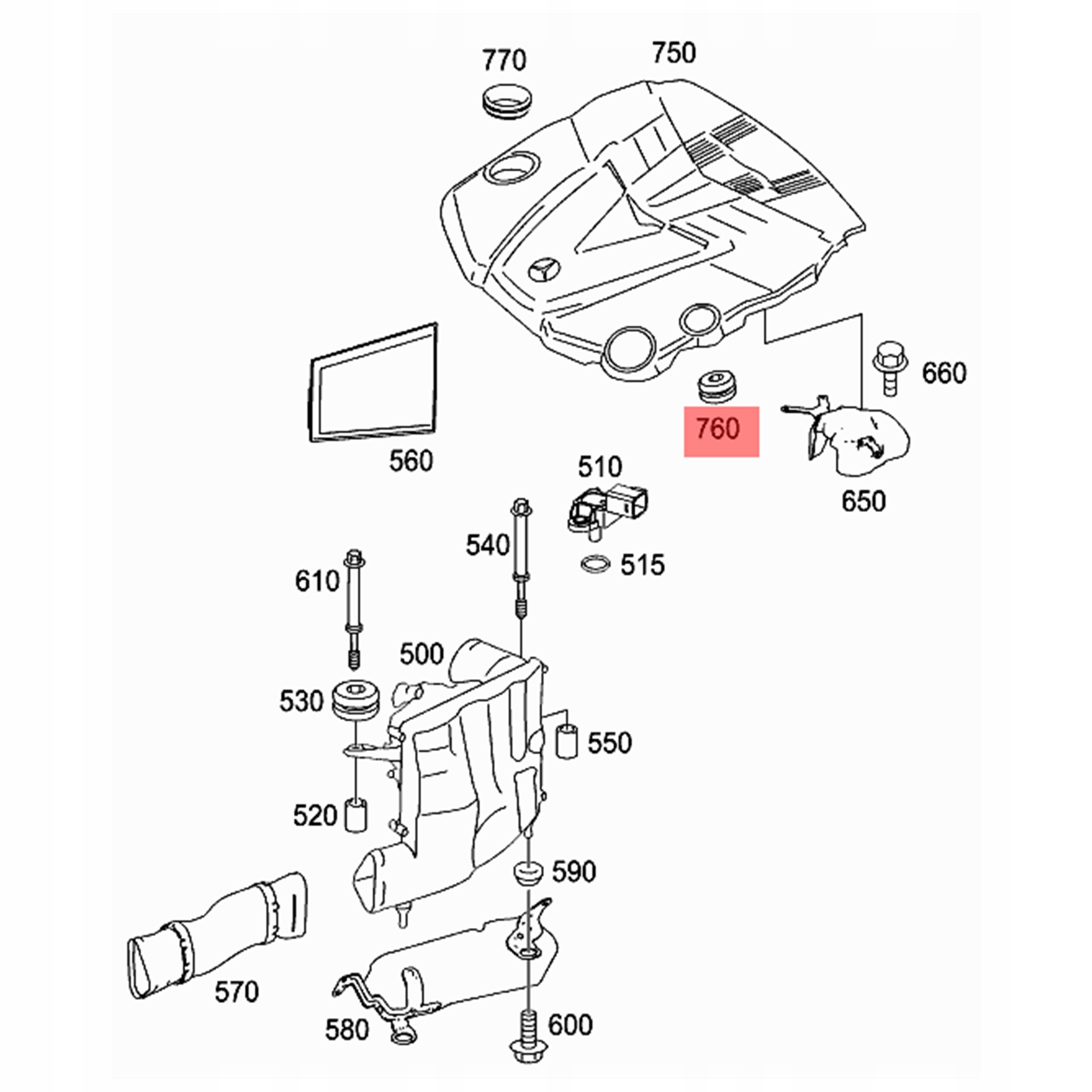 Odbój osłony silnika mocowanie Febi Bilstein 40836 = MERCEDES OE 6420940785 Typ samochodu Samochody osobowe Samochody dostawcze Autobusy