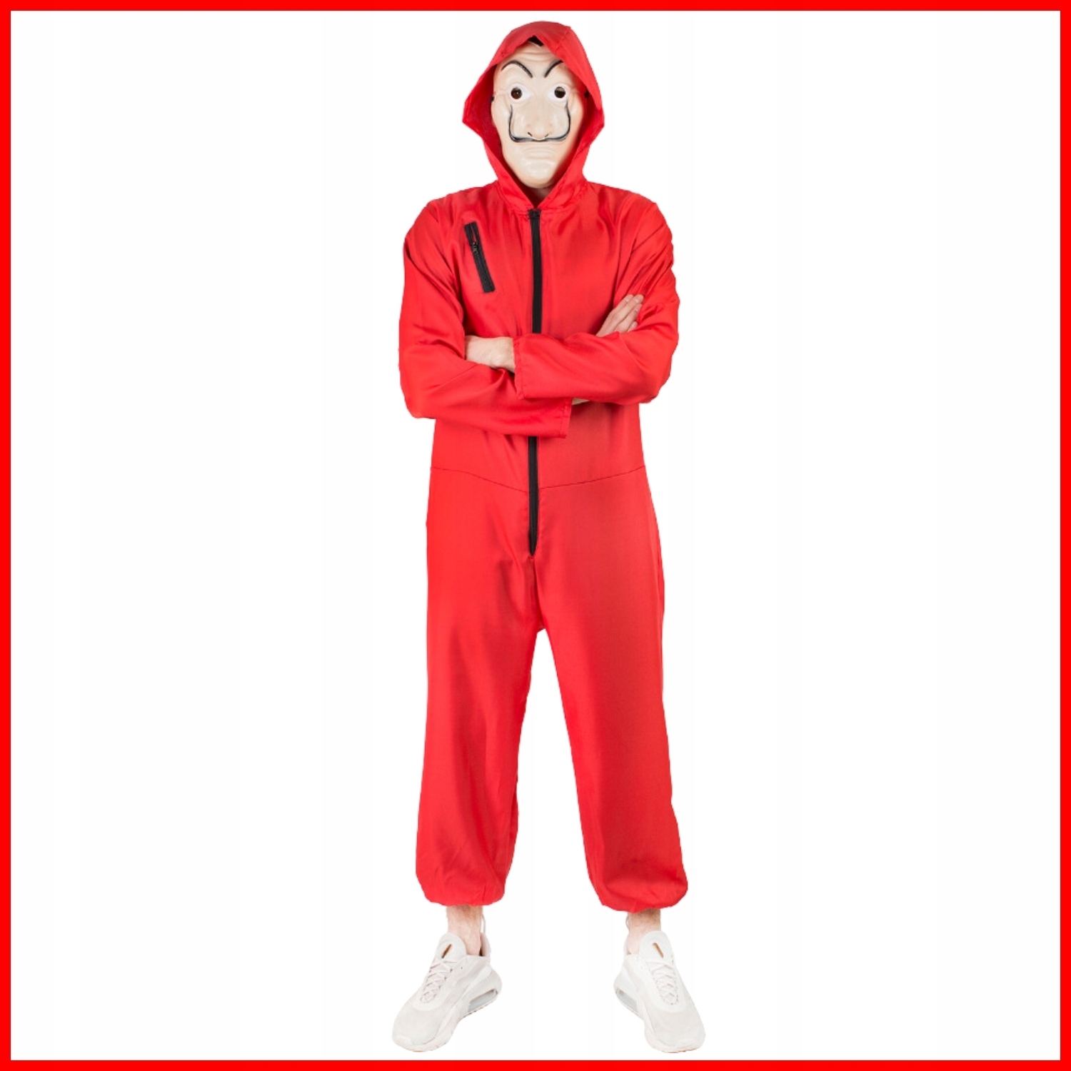 STRÓJ KARNAWAŁOWY DOM PAPIERU LA CASA DE PAPEL PRZEBRANIE KOMBINEZON MASKA Płeć uniseks