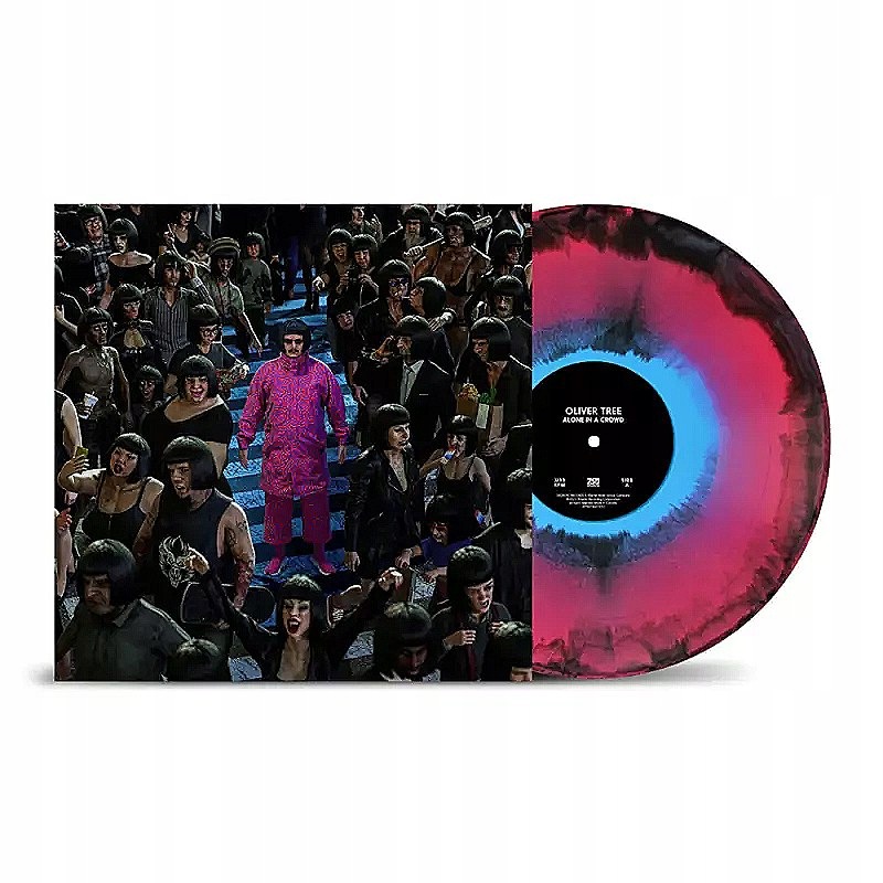 Lp Oliver Tree: Alone in a Crowd Red, Blue & Black TriColour Vinyl