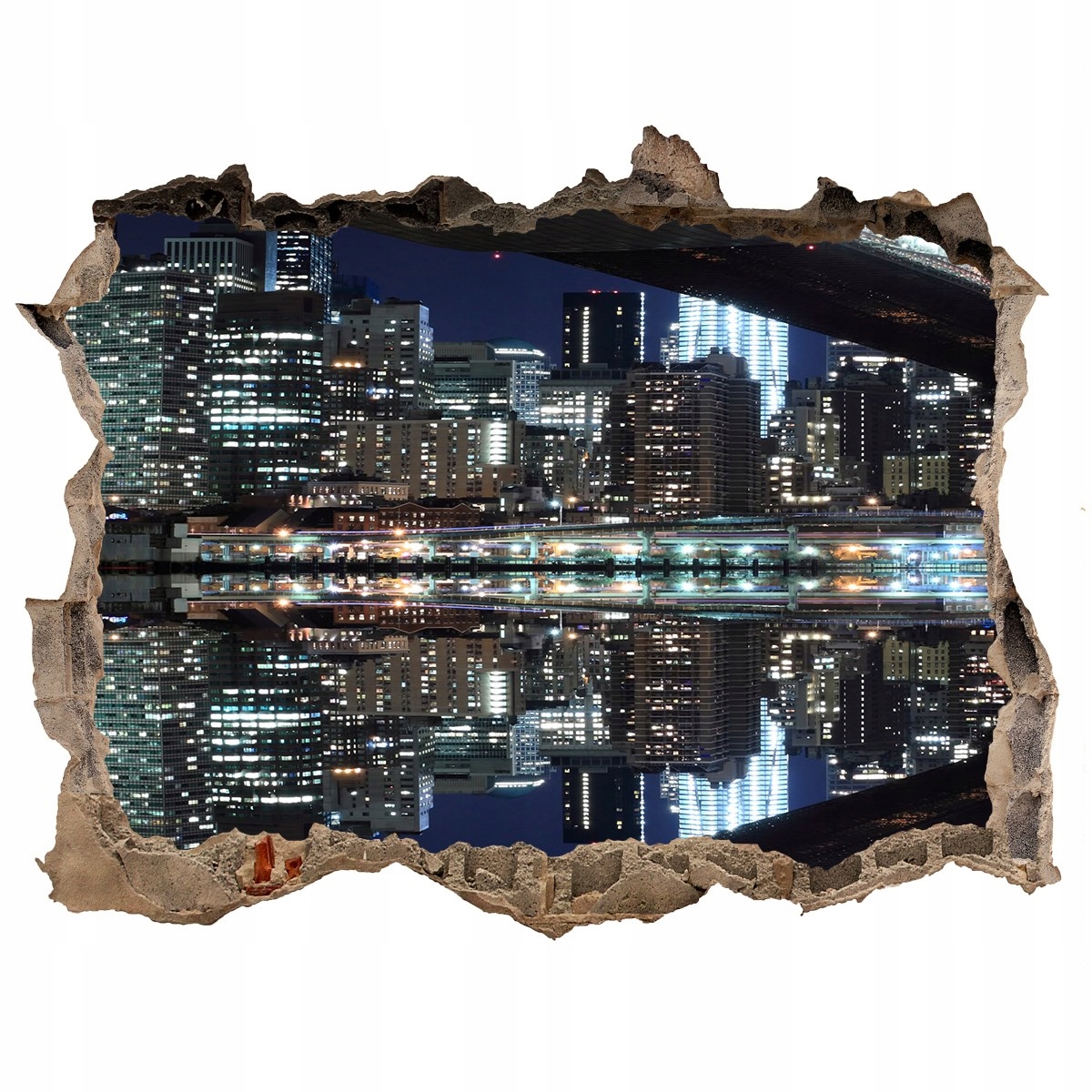 

Fototapeta dziura na ścianę 3d Most Brookliński