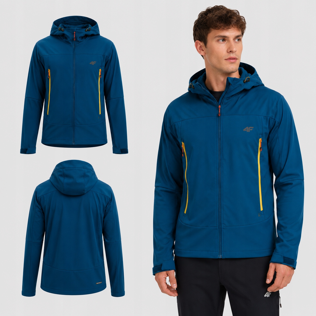 Softshellová Pánská 4F Trekingová Bunda Pánská 3XL M540 SS26
